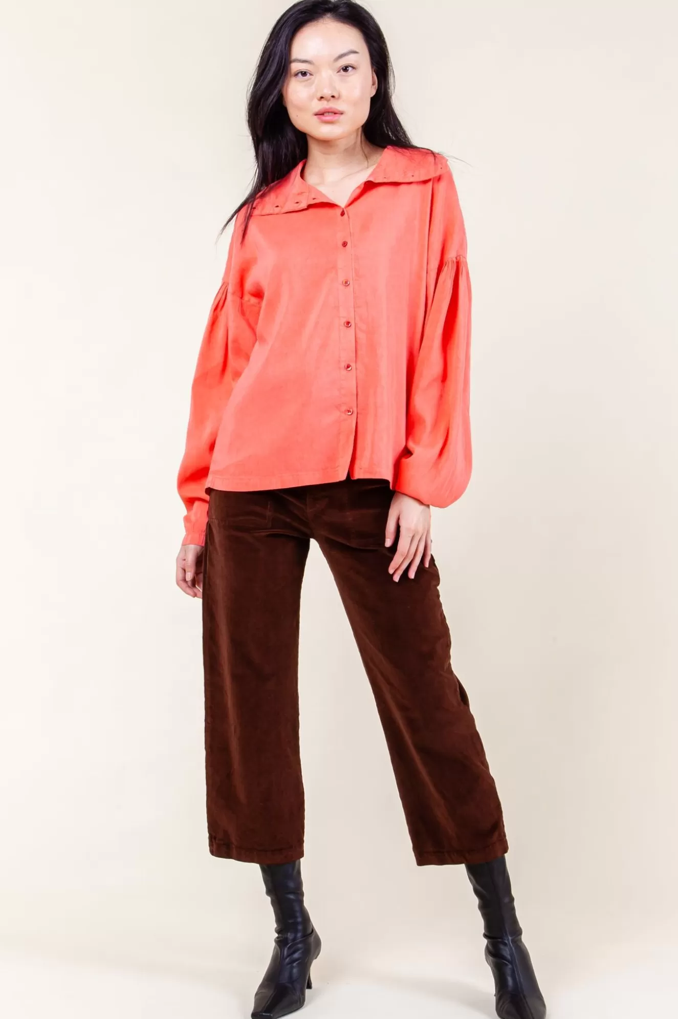 Store Allegory Blouse In Framboise Women Tops