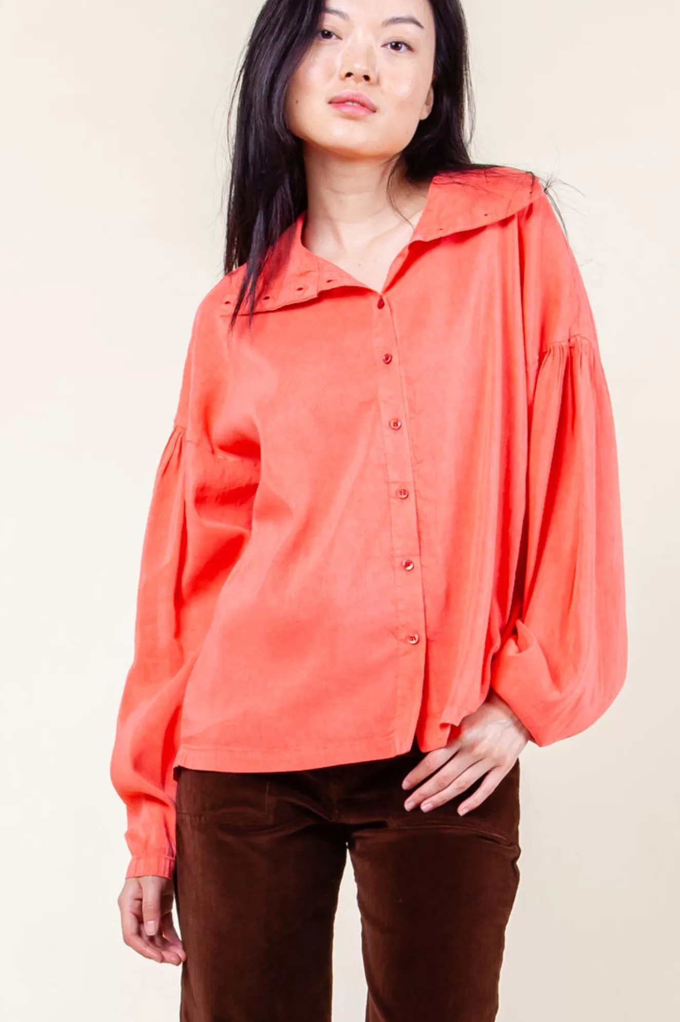 Store Allegory Blouse In Framboise Women Tops