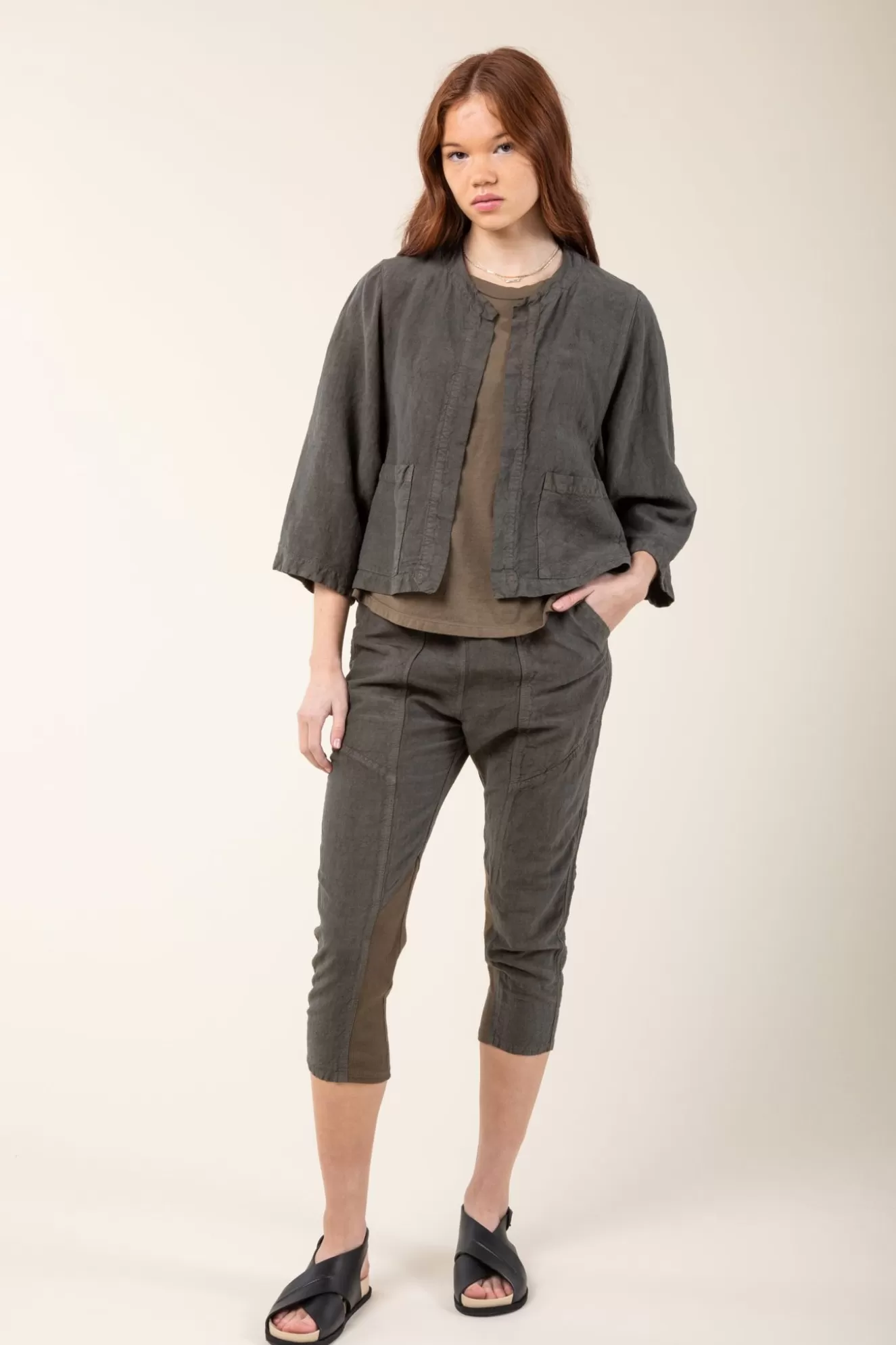 Clearance Amphora Pant In Army Women Bottoms