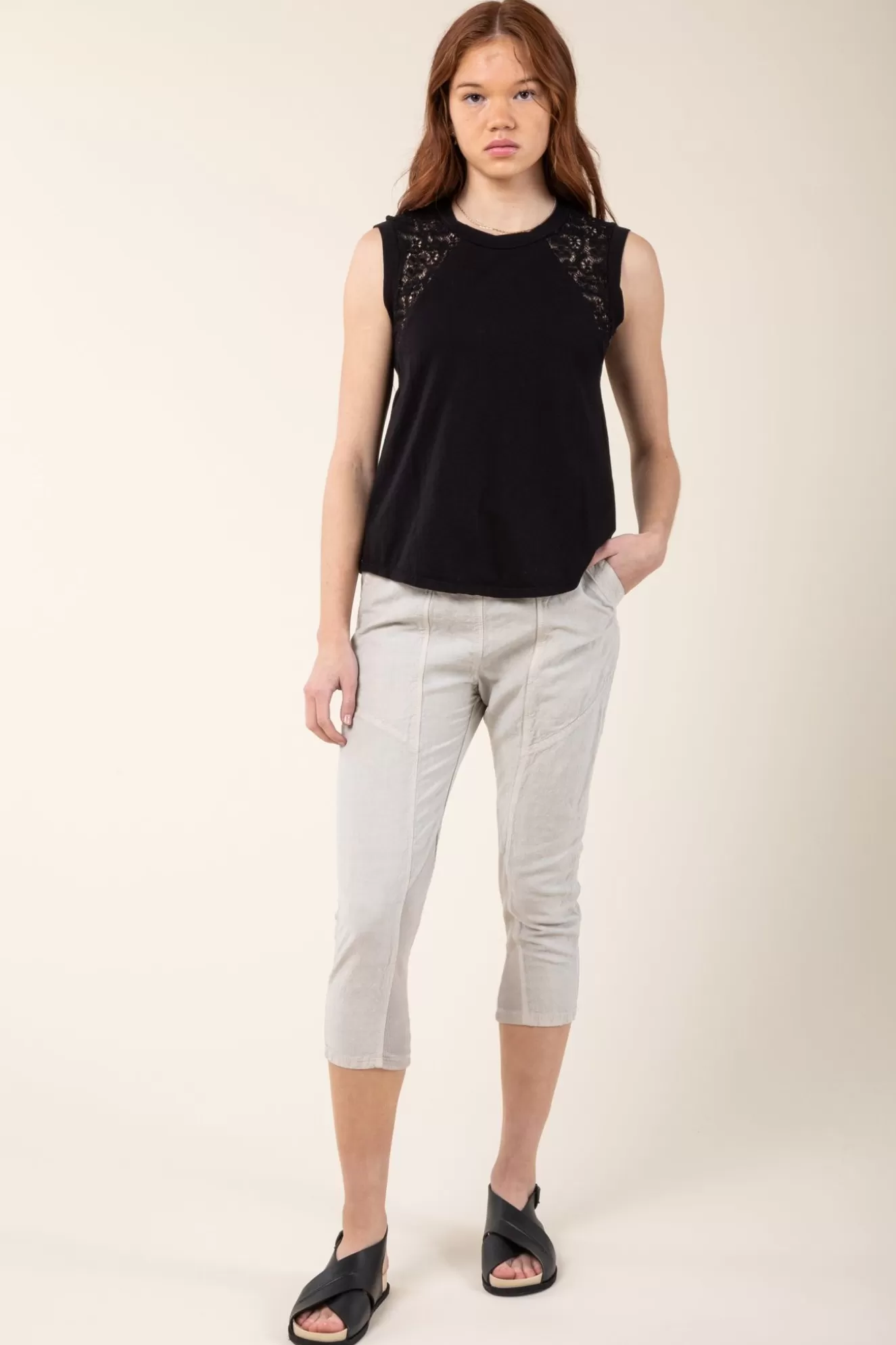 Outlet Amphora Pant In Light Gray Women Bottoms