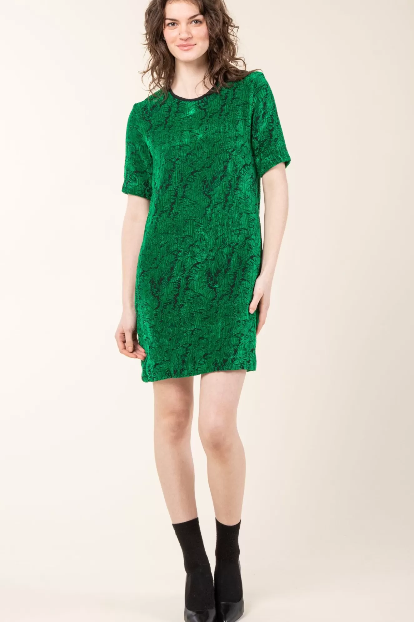 Shop Autofiction Dress In Kelly Green Women Dresses