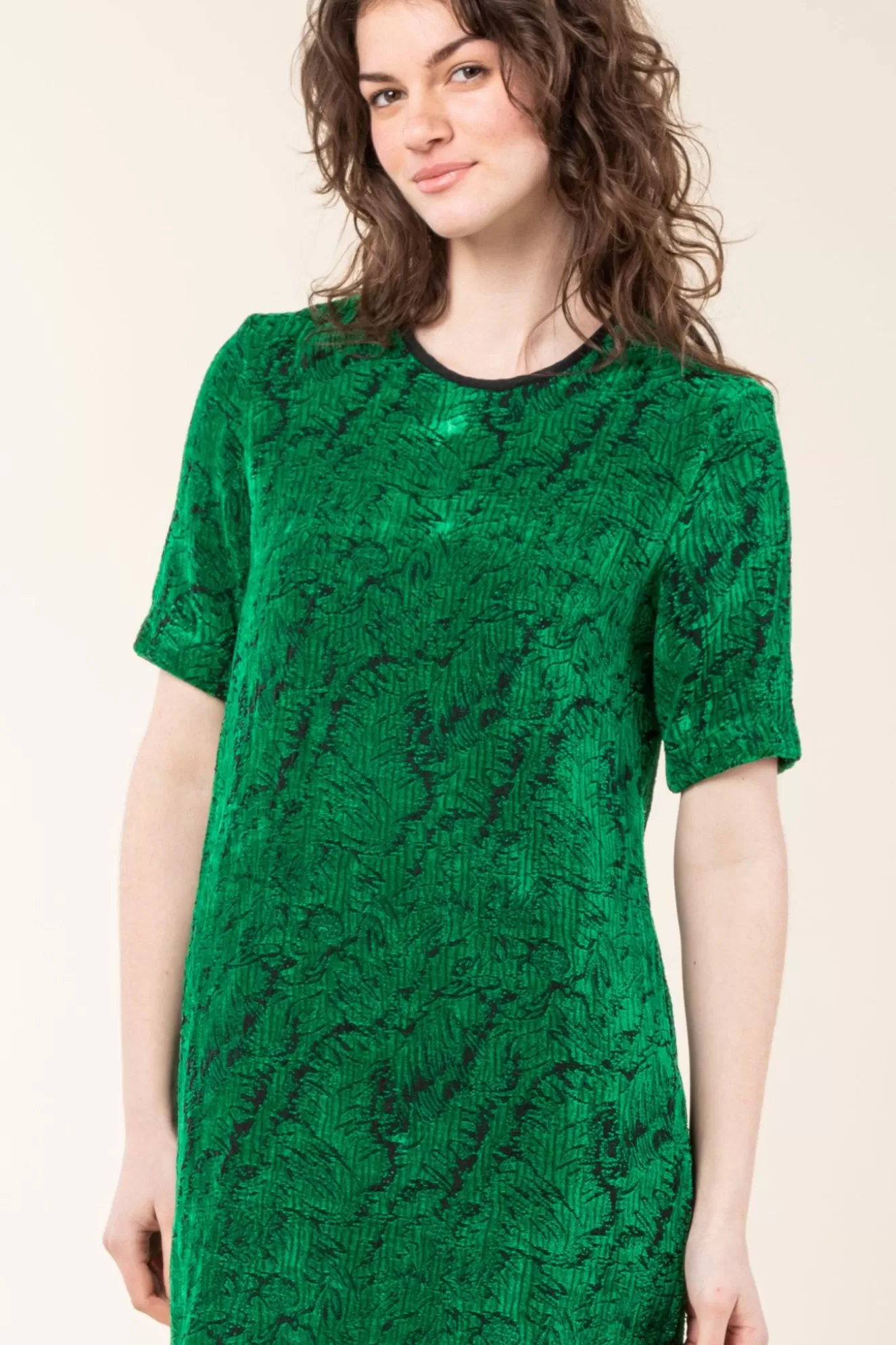 Shop Autofiction Dress In Kelly Green Women Dresses