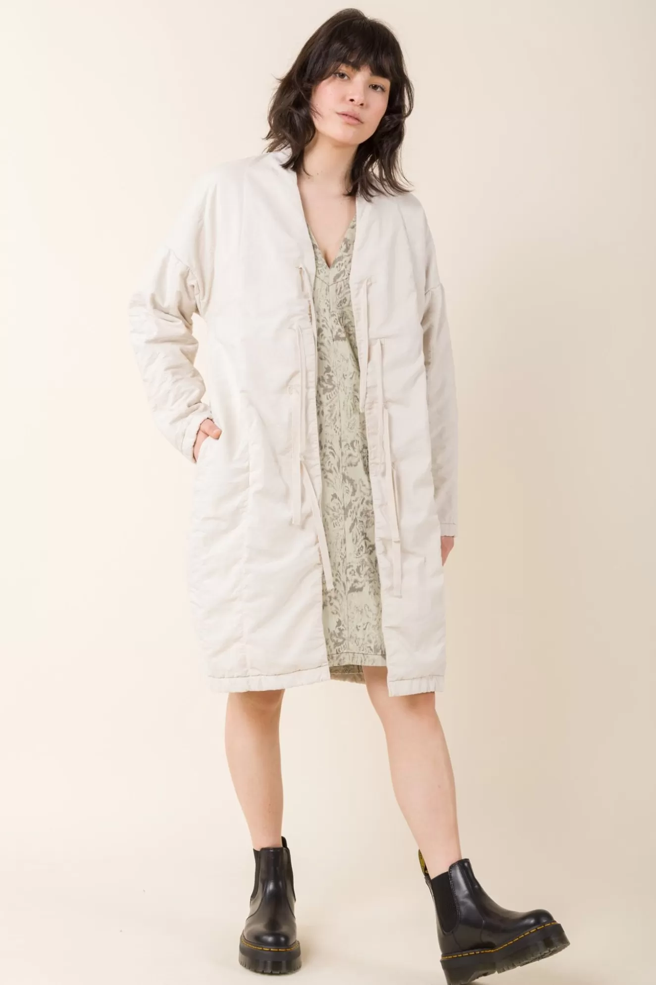 New Bedroll Coat In Oyster Women Outerwear