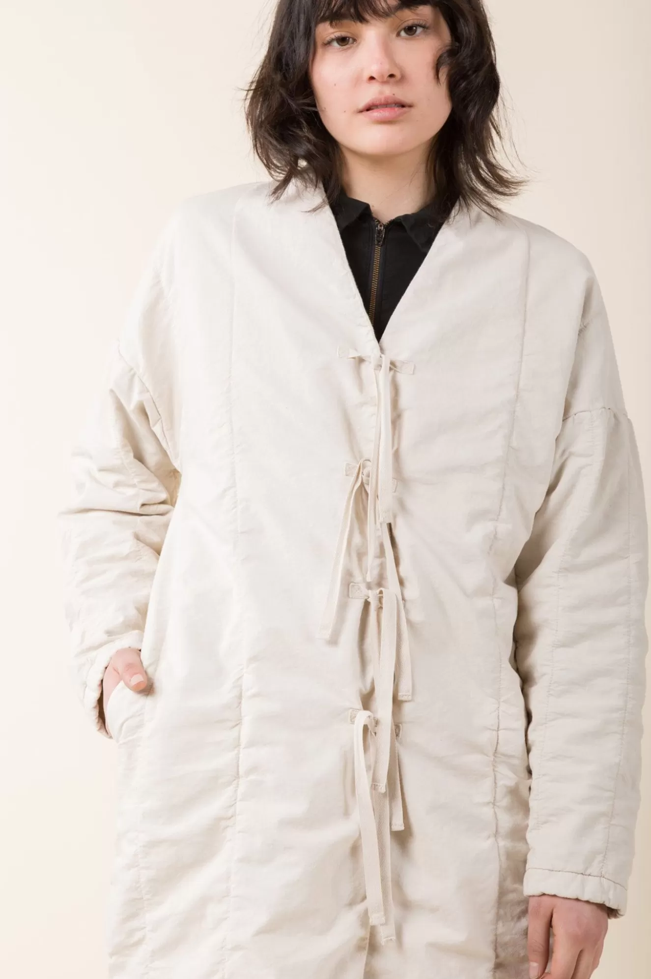 New Bedroll Coat In Oyster Women Outerwear