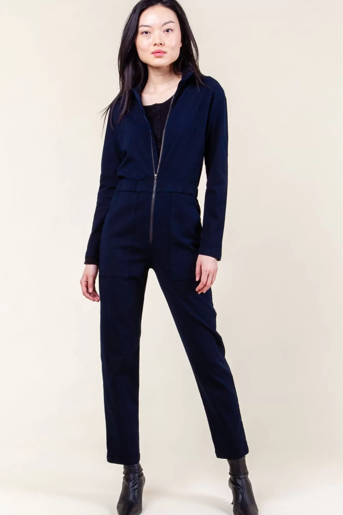 Online Boilersuit In Deep Blue Women Overalls & Jumpsuits