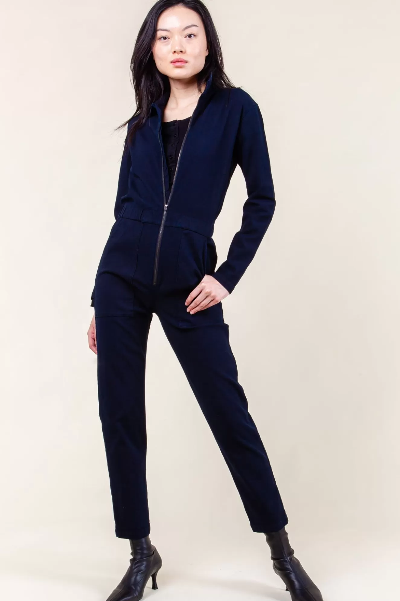 Online Boilersuit In Deep Blue Women Overalls & Jumpsuits