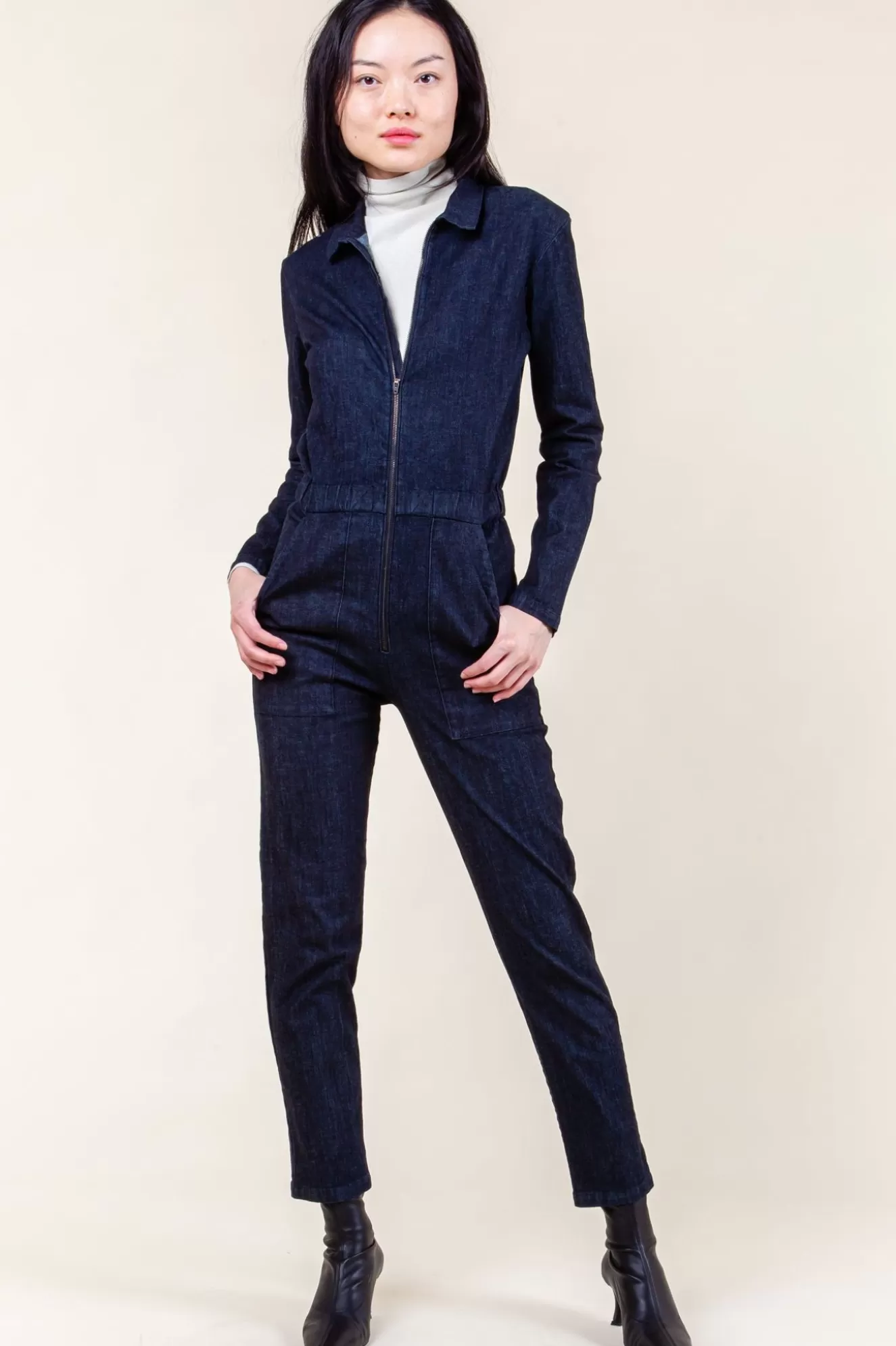 Sale Boilersuit In Denim Women Overalls & Jumpsuits