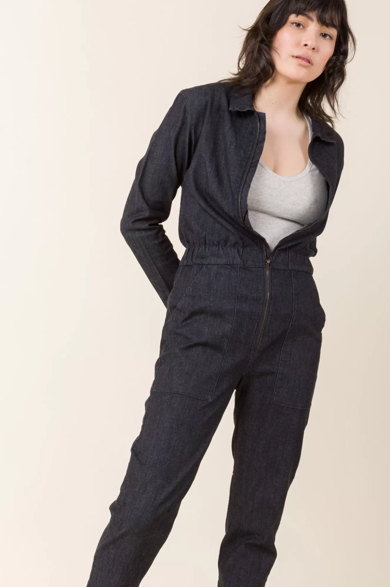 Online Boilersuit In Denim Wash Women Overalls & Jumpsuits