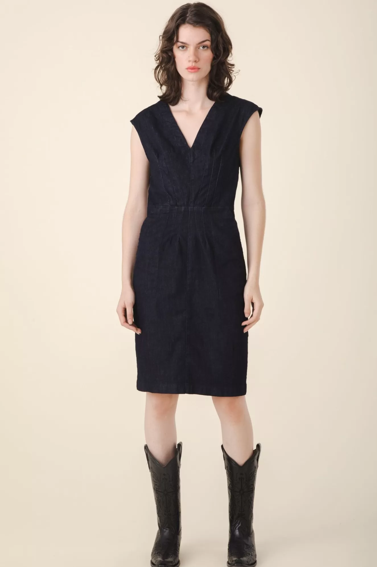 Outlet Bourbon Street Dress In Denim Women Dresses