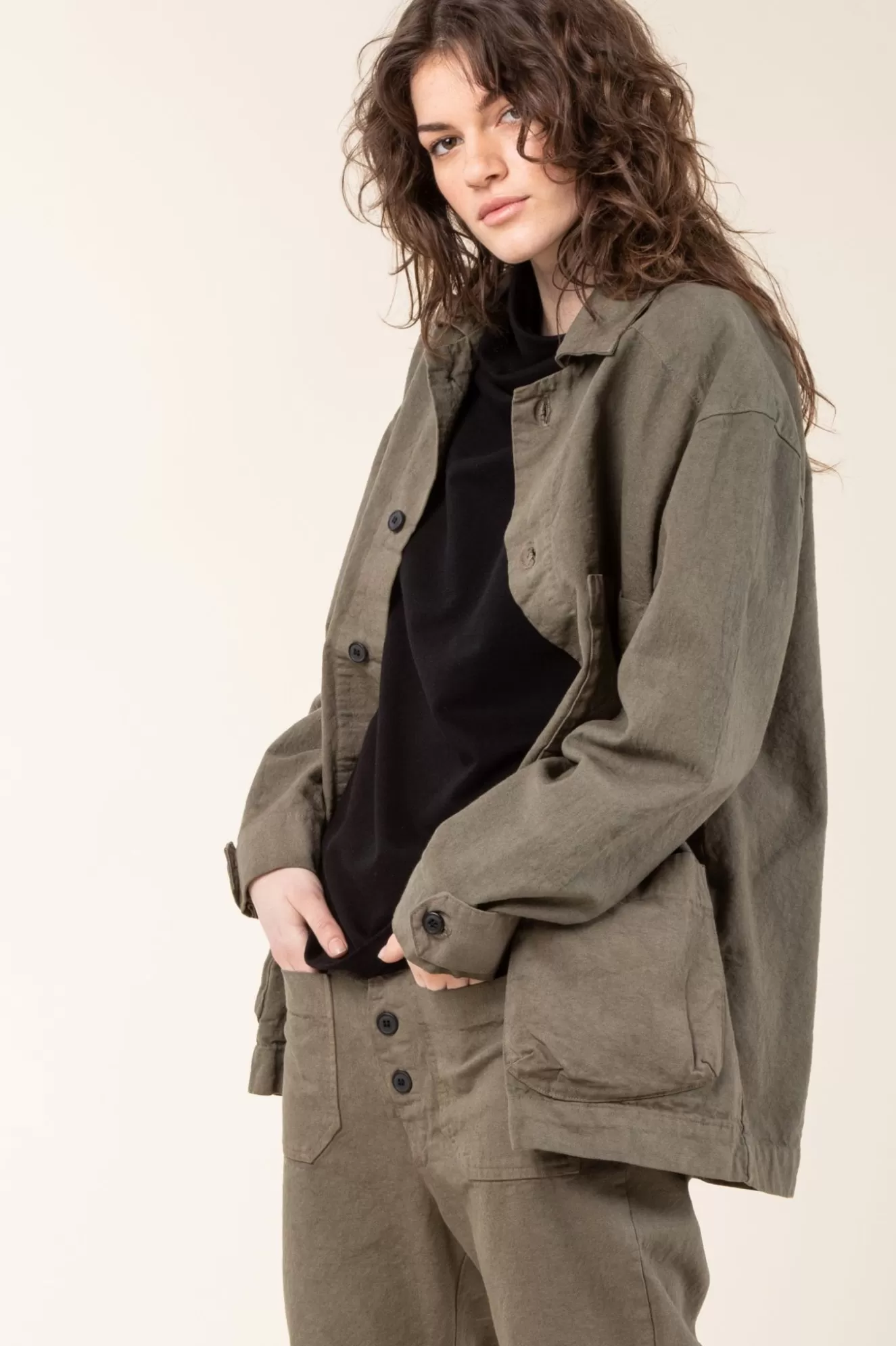 Best Canvas Task Jacket In Army Women Outerwear