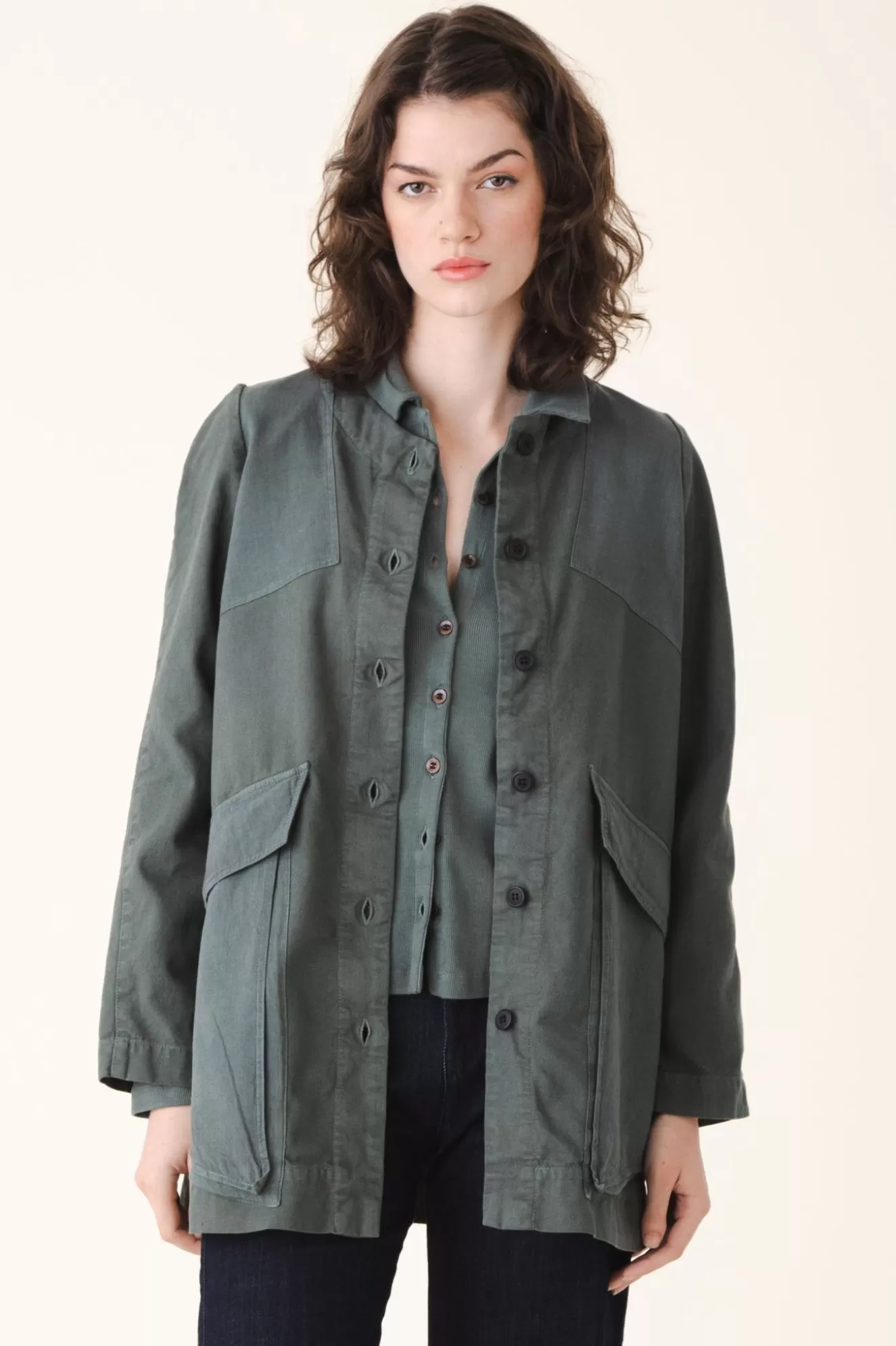 Online Canvas Touring Jacket In Cool Green Women Outerwear