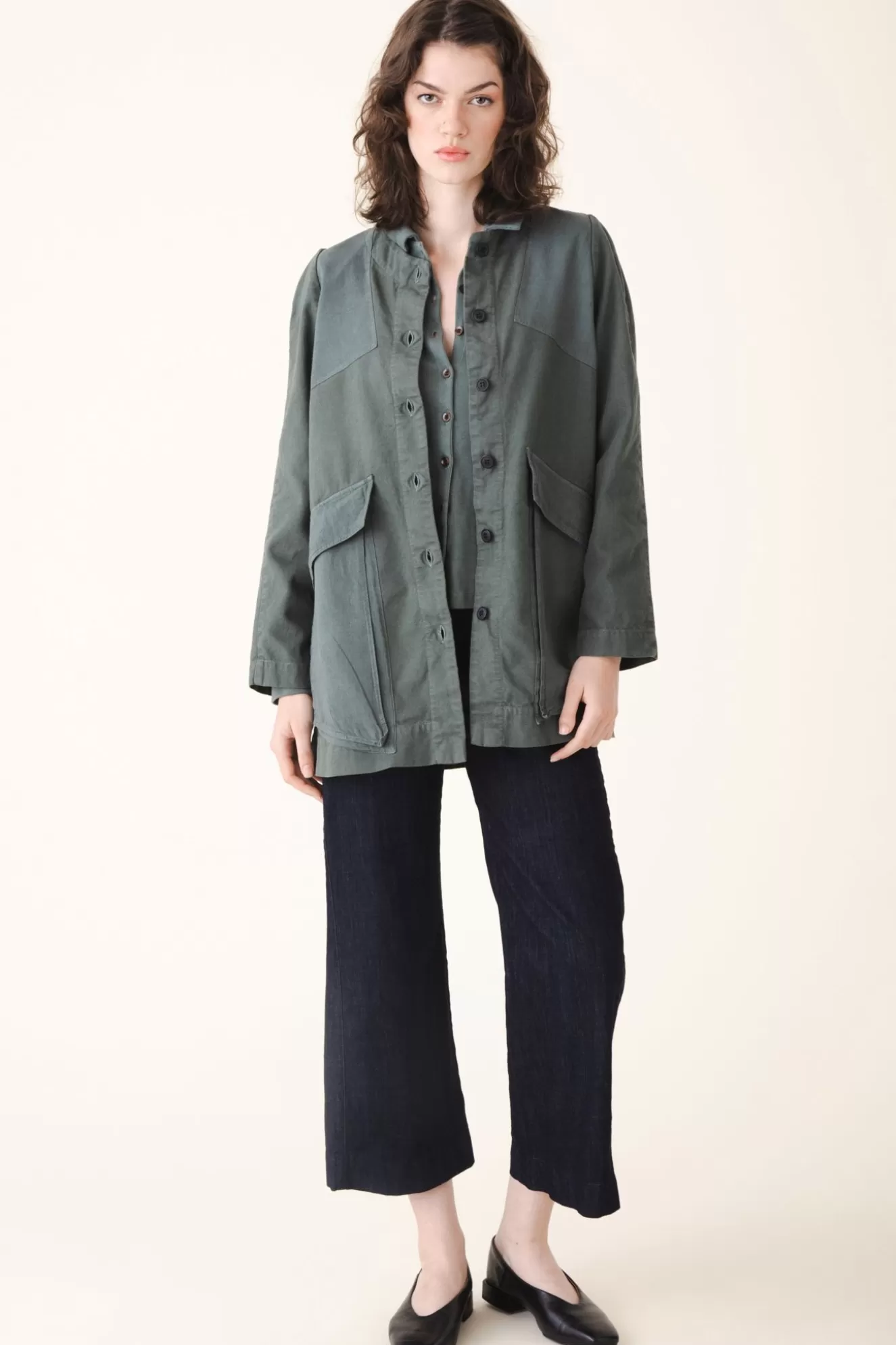 Online Canvas Touring Jacket In Cool Green Women Outerwear