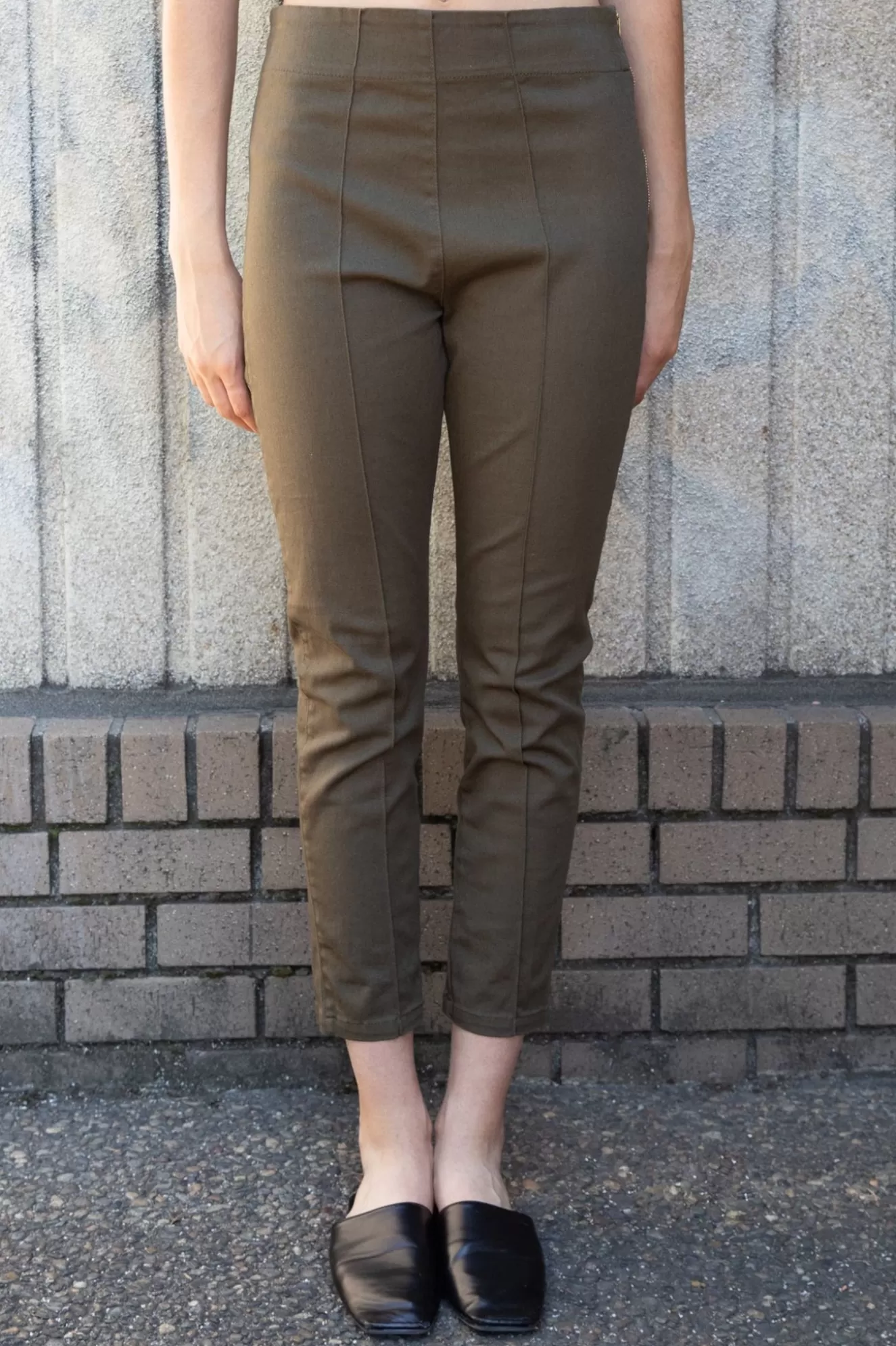 Shop Cigarette Pant In Army Women Bottoms