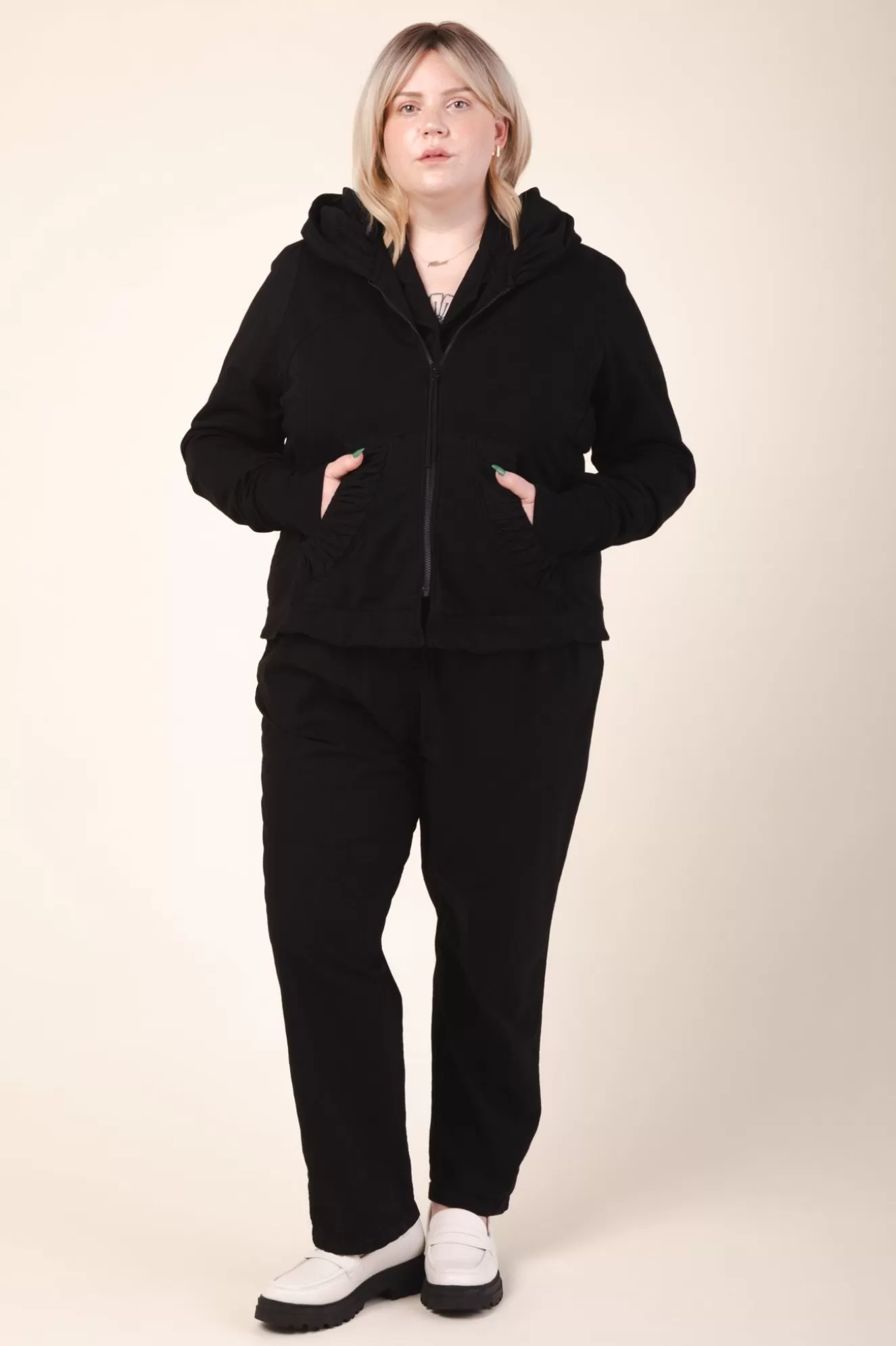 New Cloak Hoodie In Black Women Outerwear