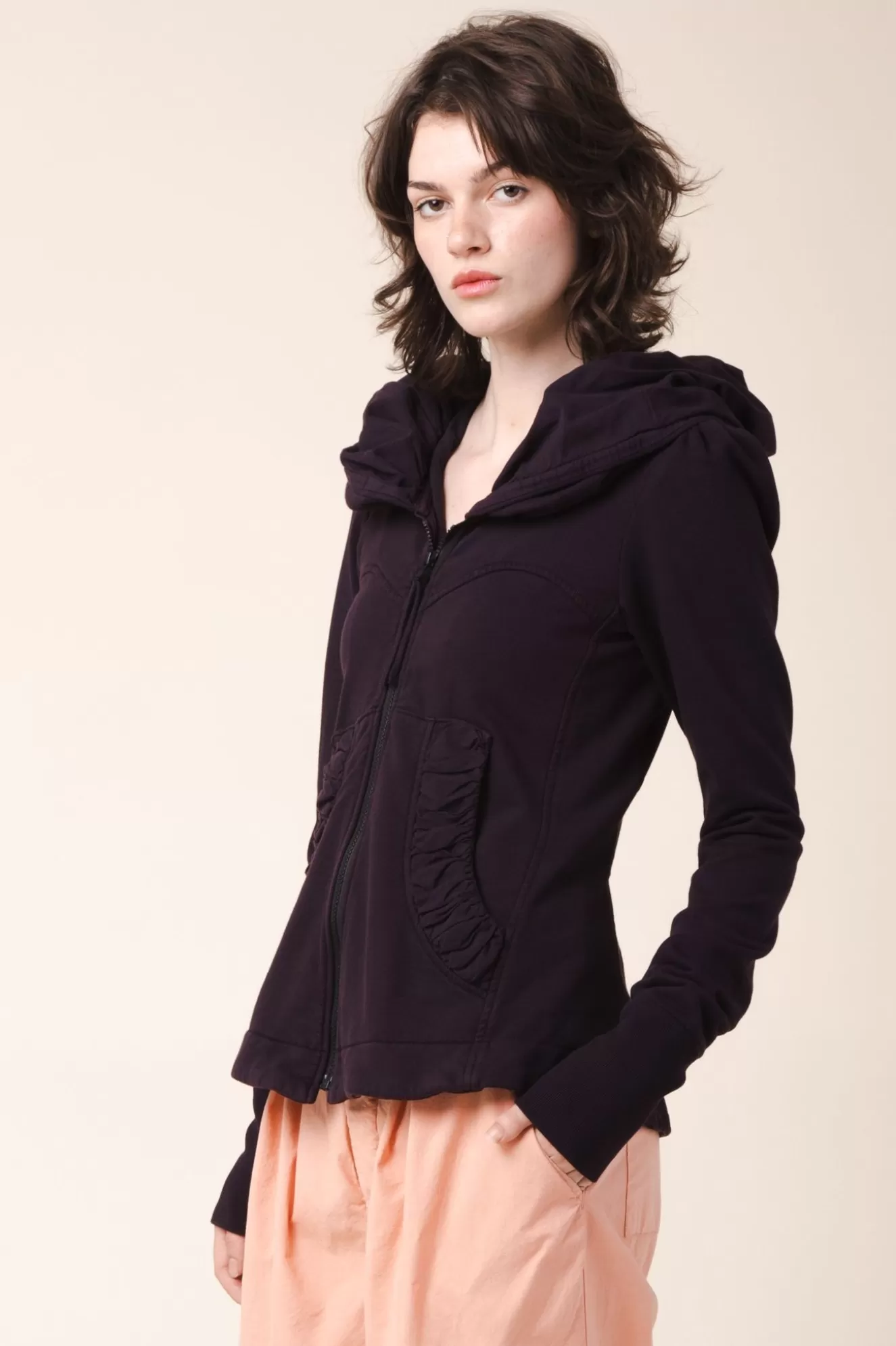 Store Cloak Hoodie In Ink Pot Women Outerwear