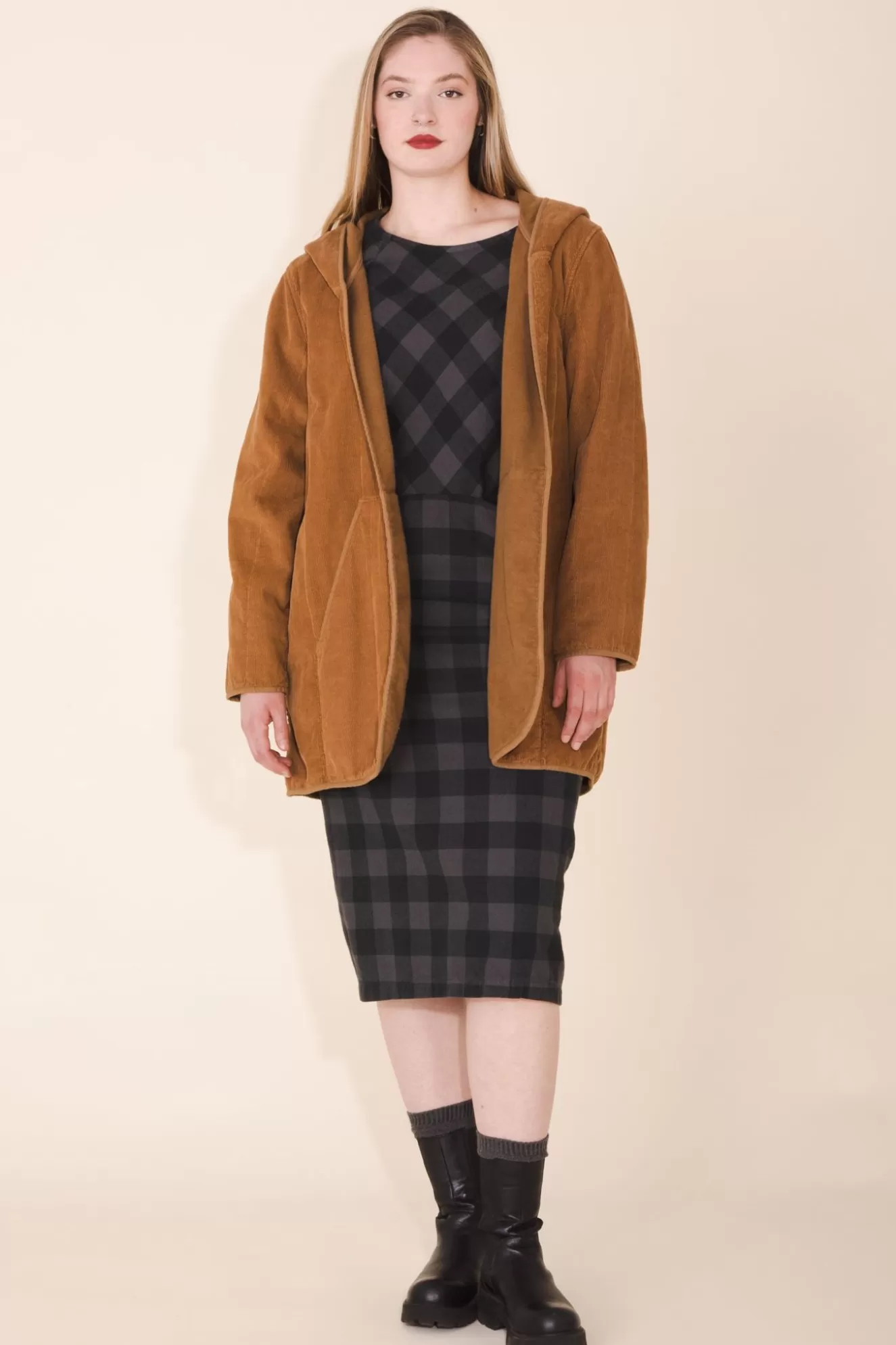 Discount Cord Hover Coat In Umber Women Outerwear