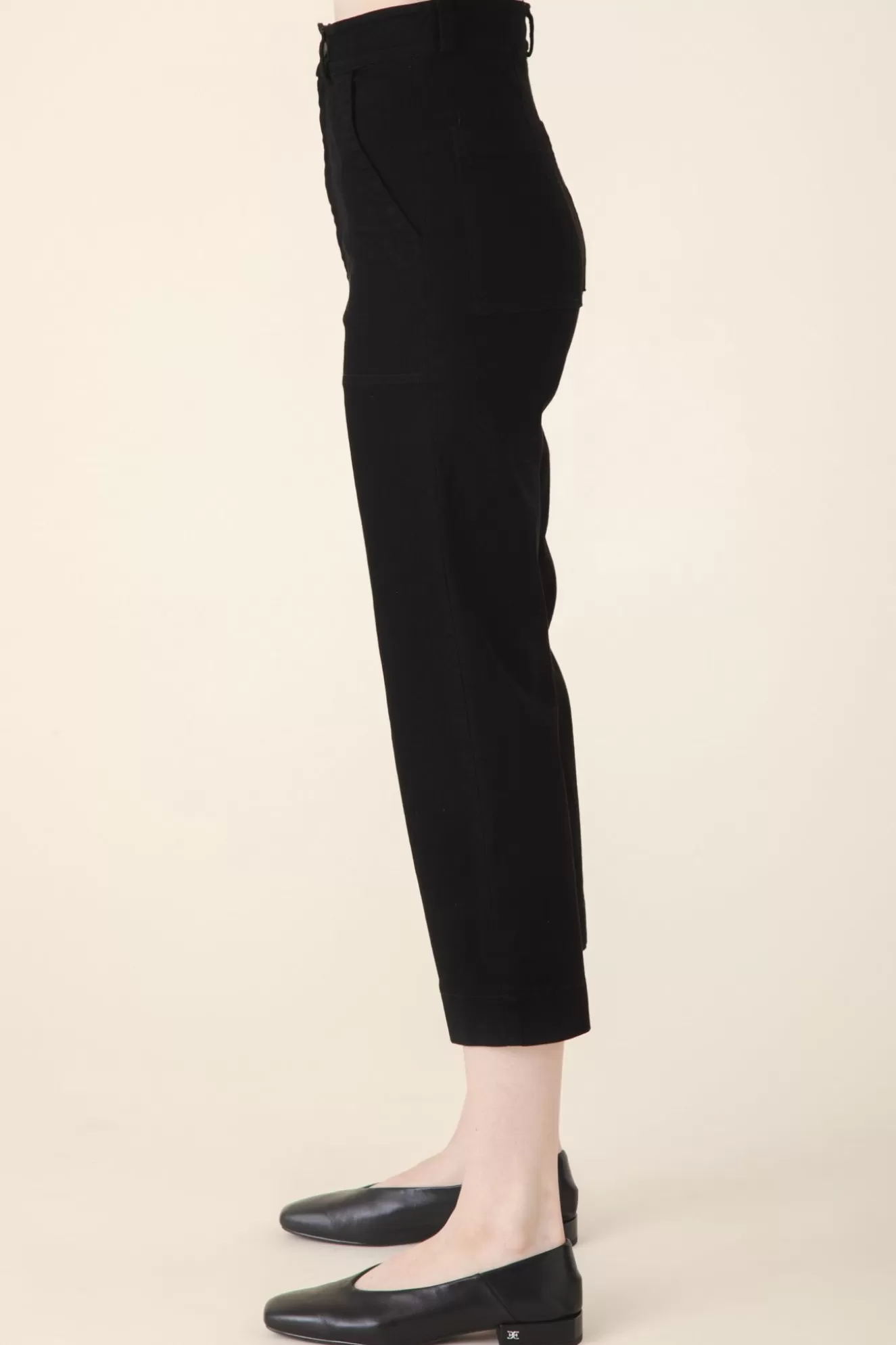 Cheap Denim Boiler Pant In Black Women Bottoms