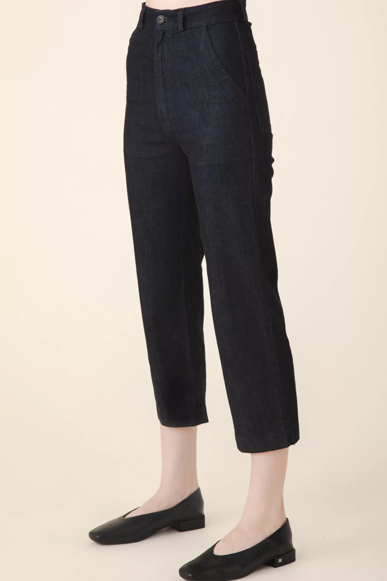 Hot Denim Boiler Pant In Denim Women Bottoms