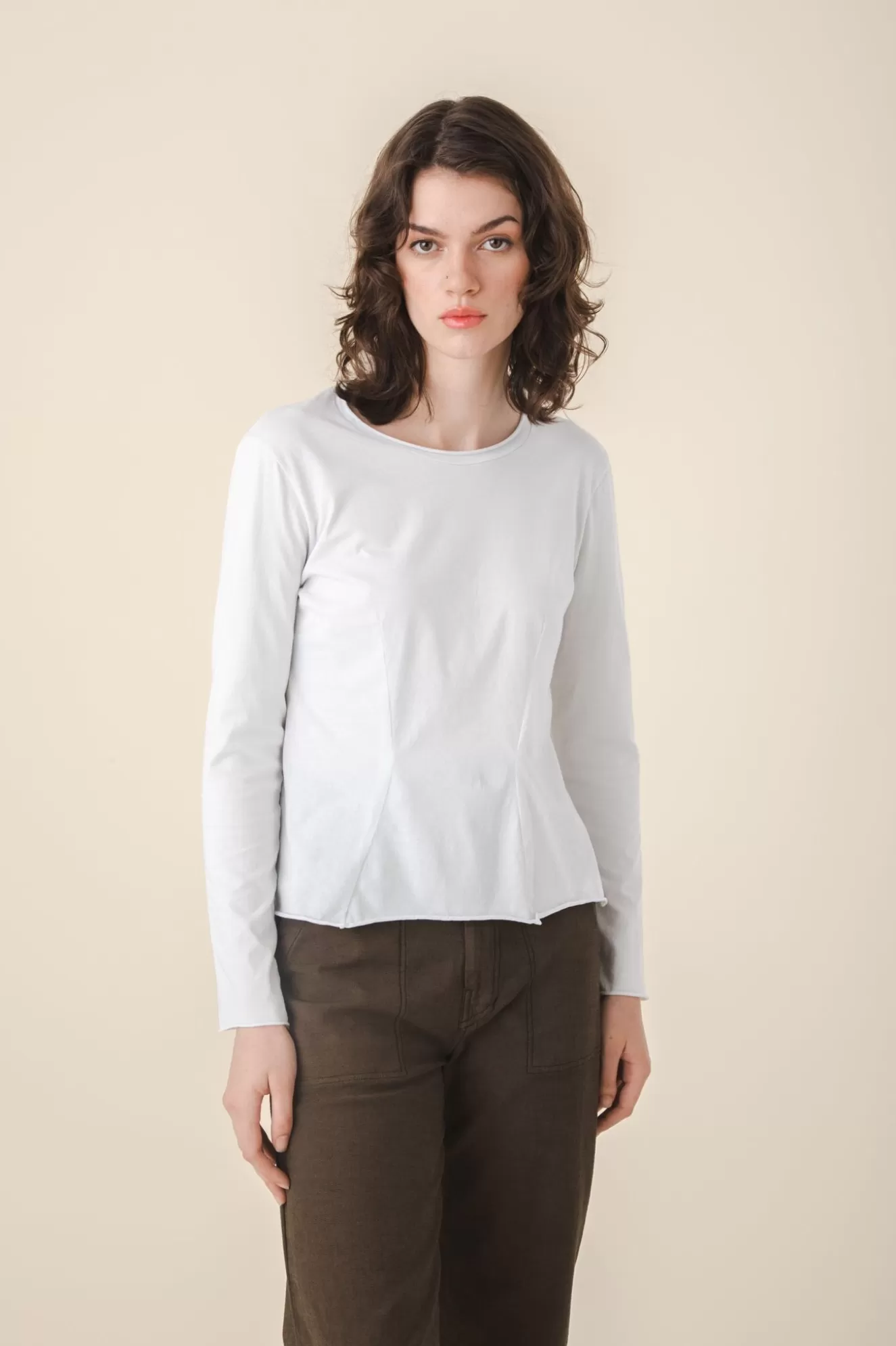 Cheap Dressmaker Tee In Smoke Women Tops