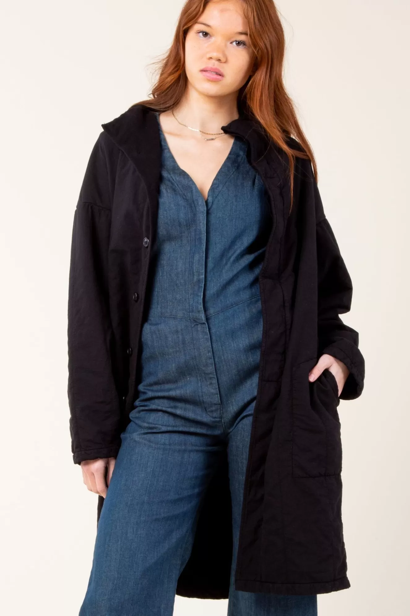 Online Ecotone Coat In Black Women Outerwear