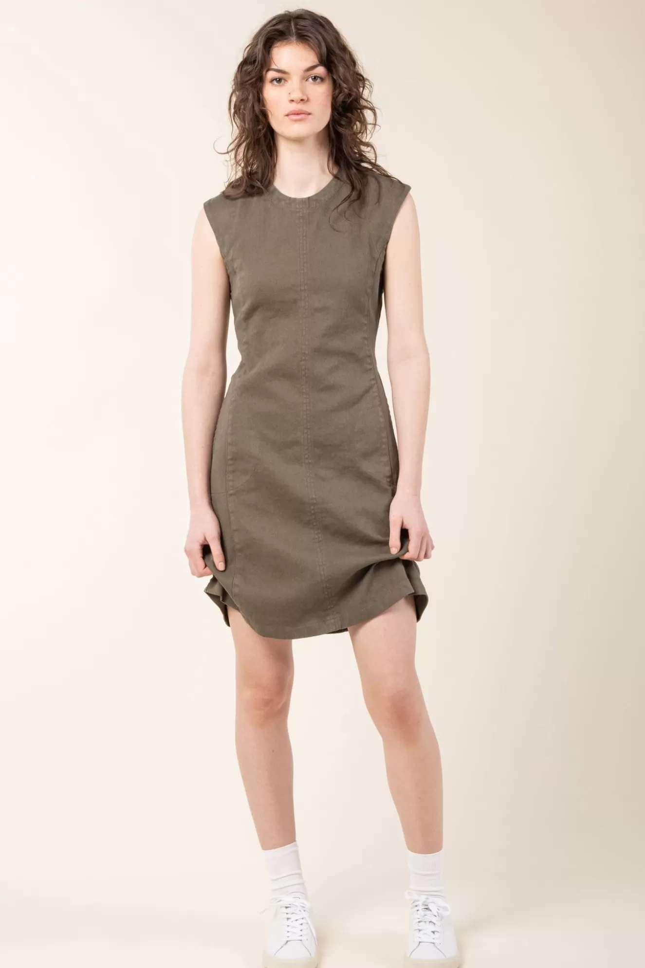 Cheap Feel Form Dress In Army Women Dresses