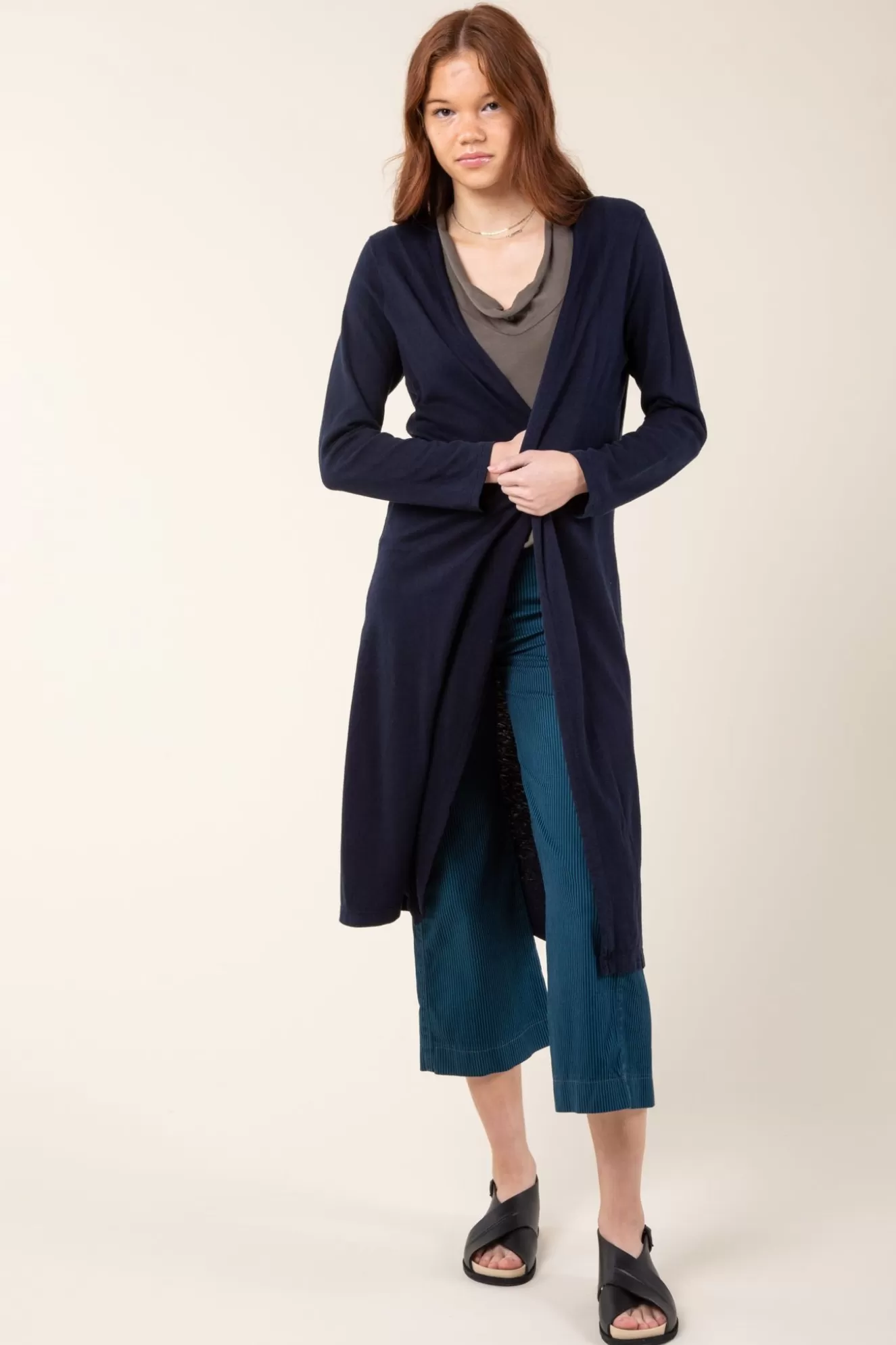 Fashion Flute Cardigan In Midnight Women Tops