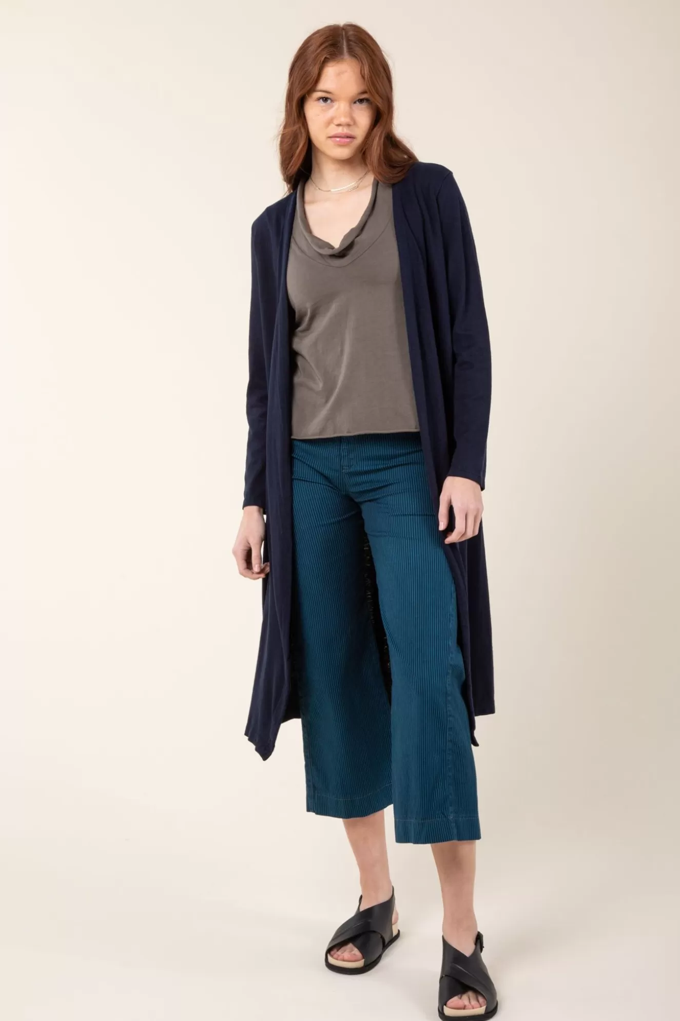 Fashion Flute Cardigan In Midnight Women Tops