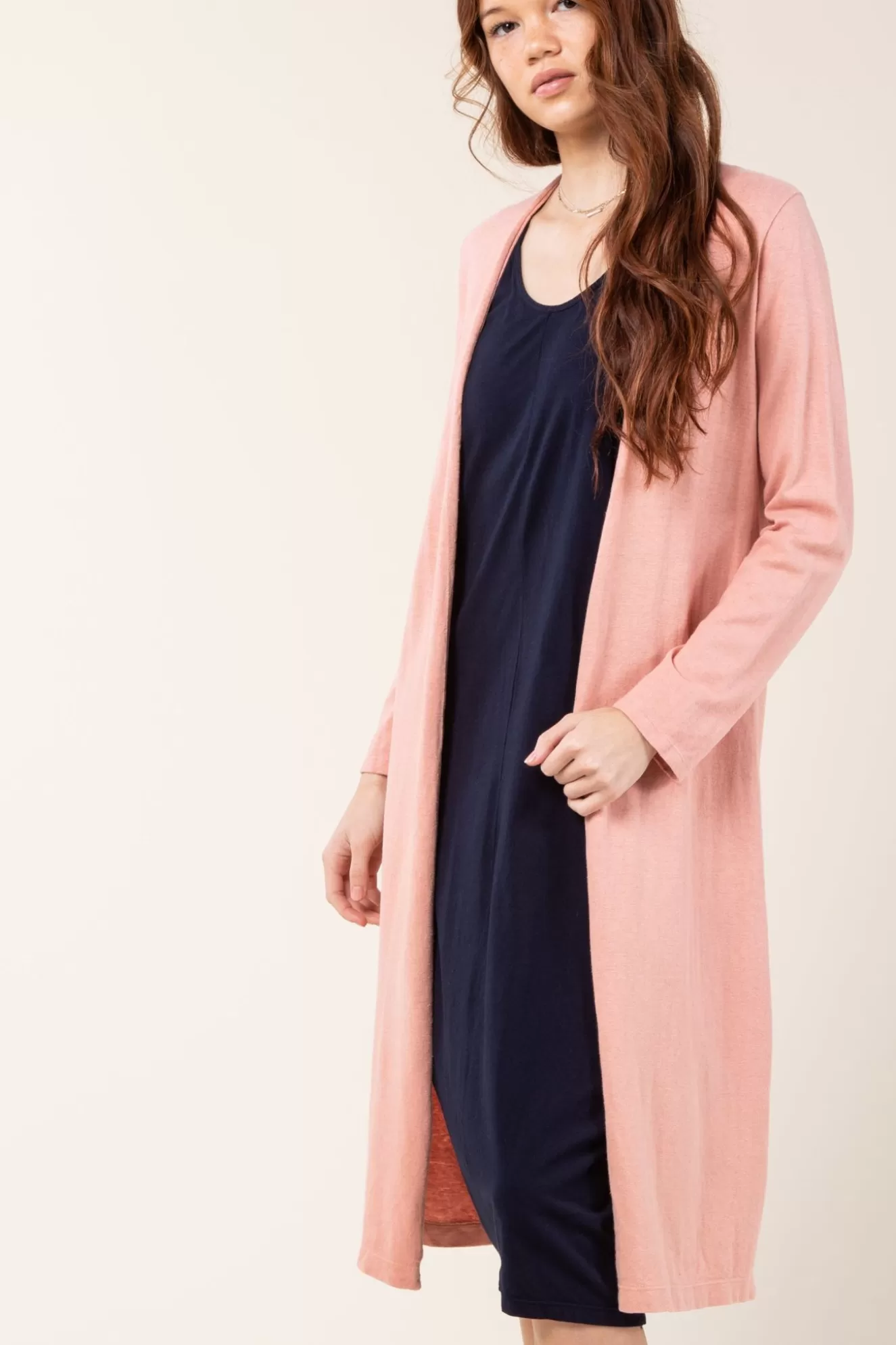 Online Flute Cardigan In Pink Guava Women Tops