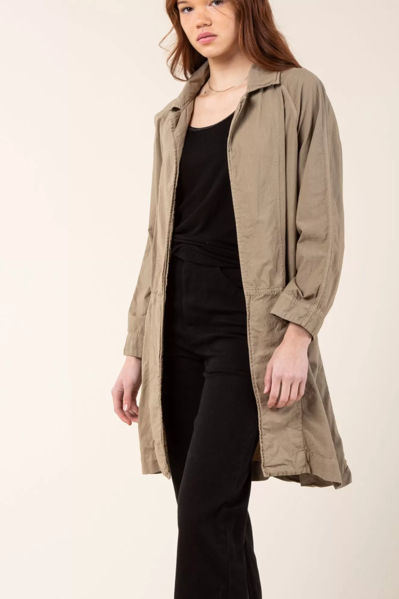 Sale Habitual Coat In Khaki Women Outerwear