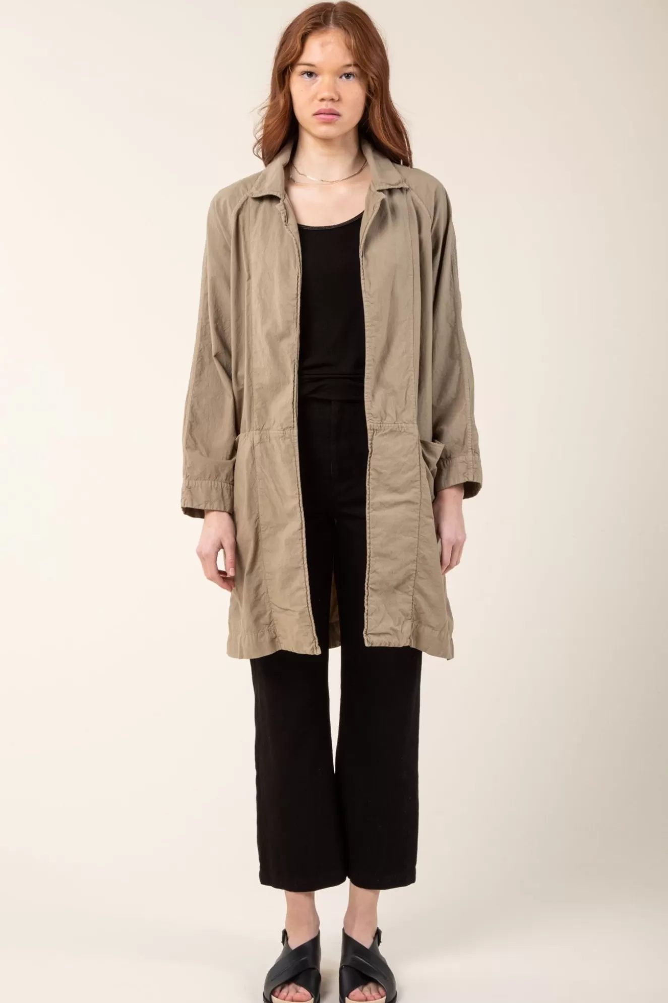 Sale Habitual Coat In Khaki Women Outerwear