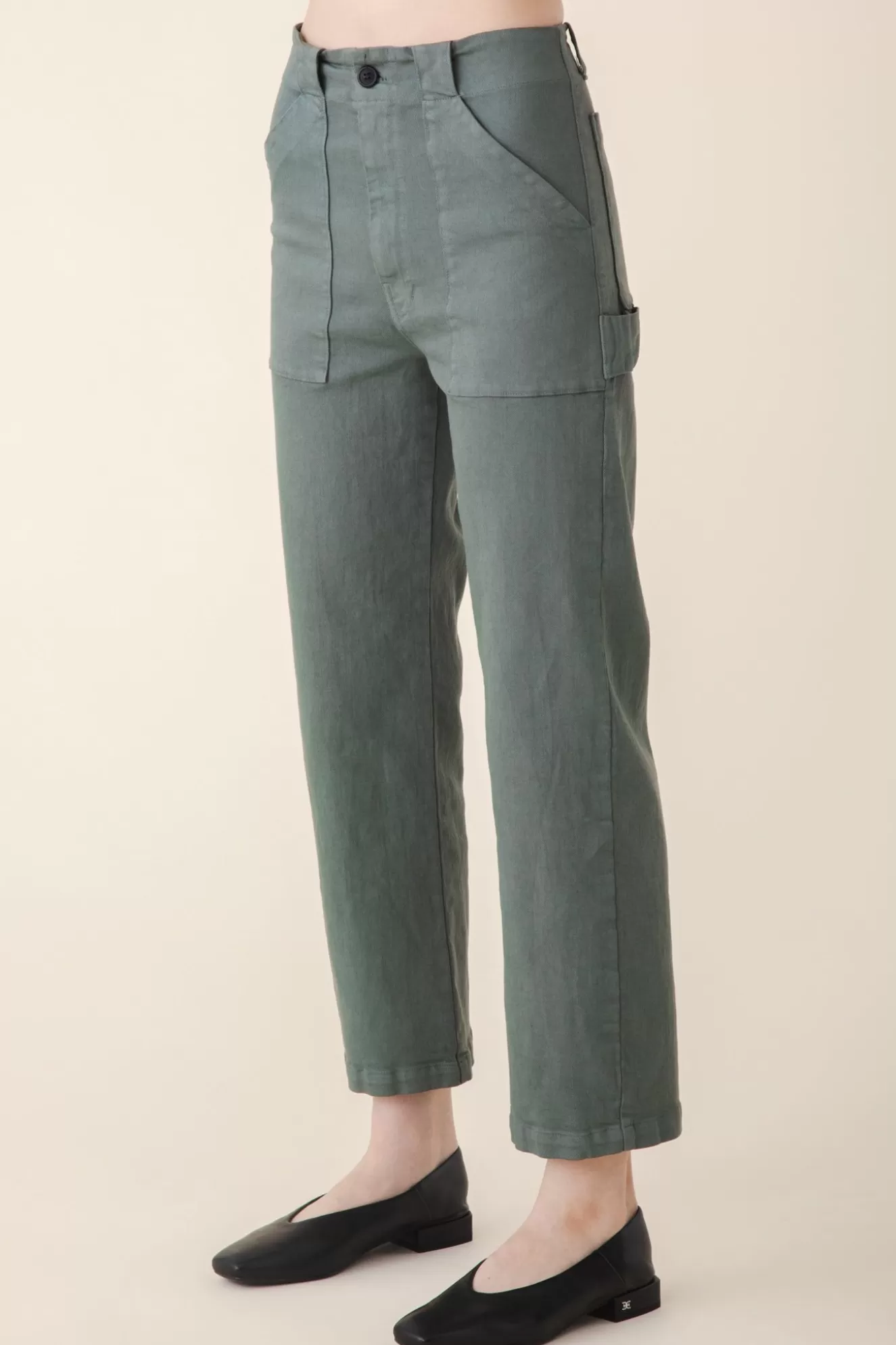 Online Long Carpenter Pant In Cool Green Women Bottoms