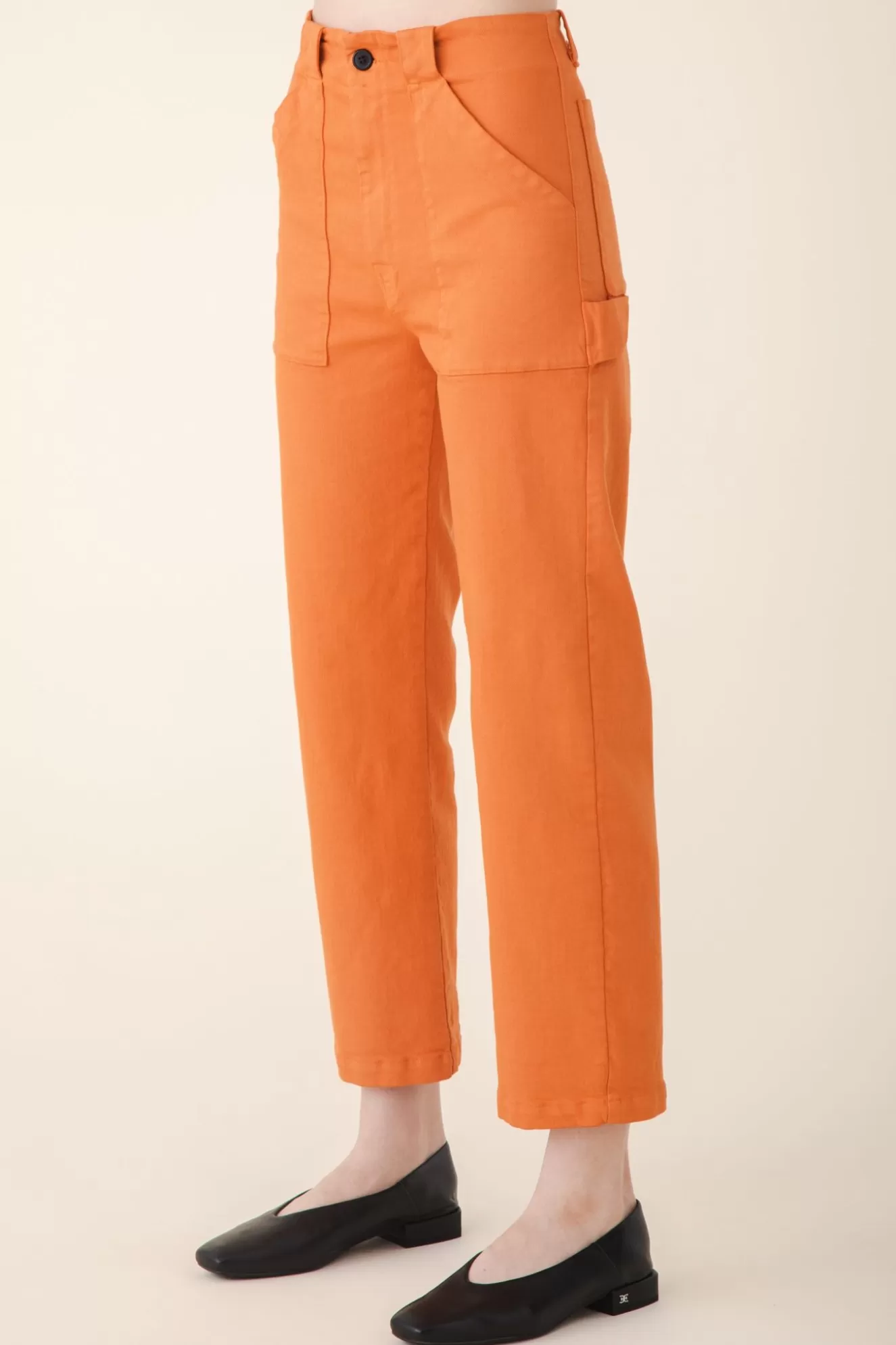 Store Long Carpenter Pant In Papaya Women Bottoms