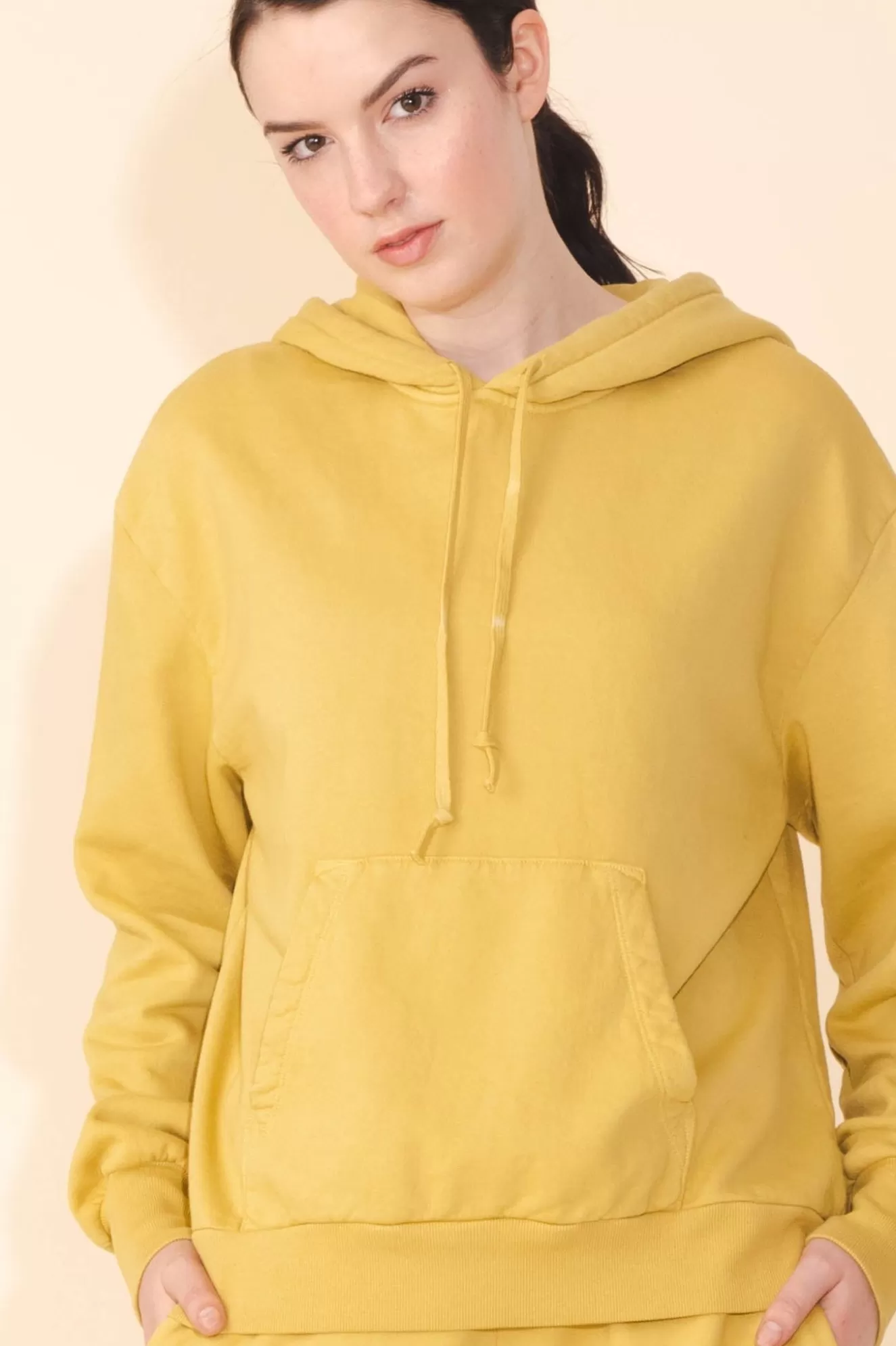 Hot Organic Fleece Sweatshirt In Green Tea Women Outerwear