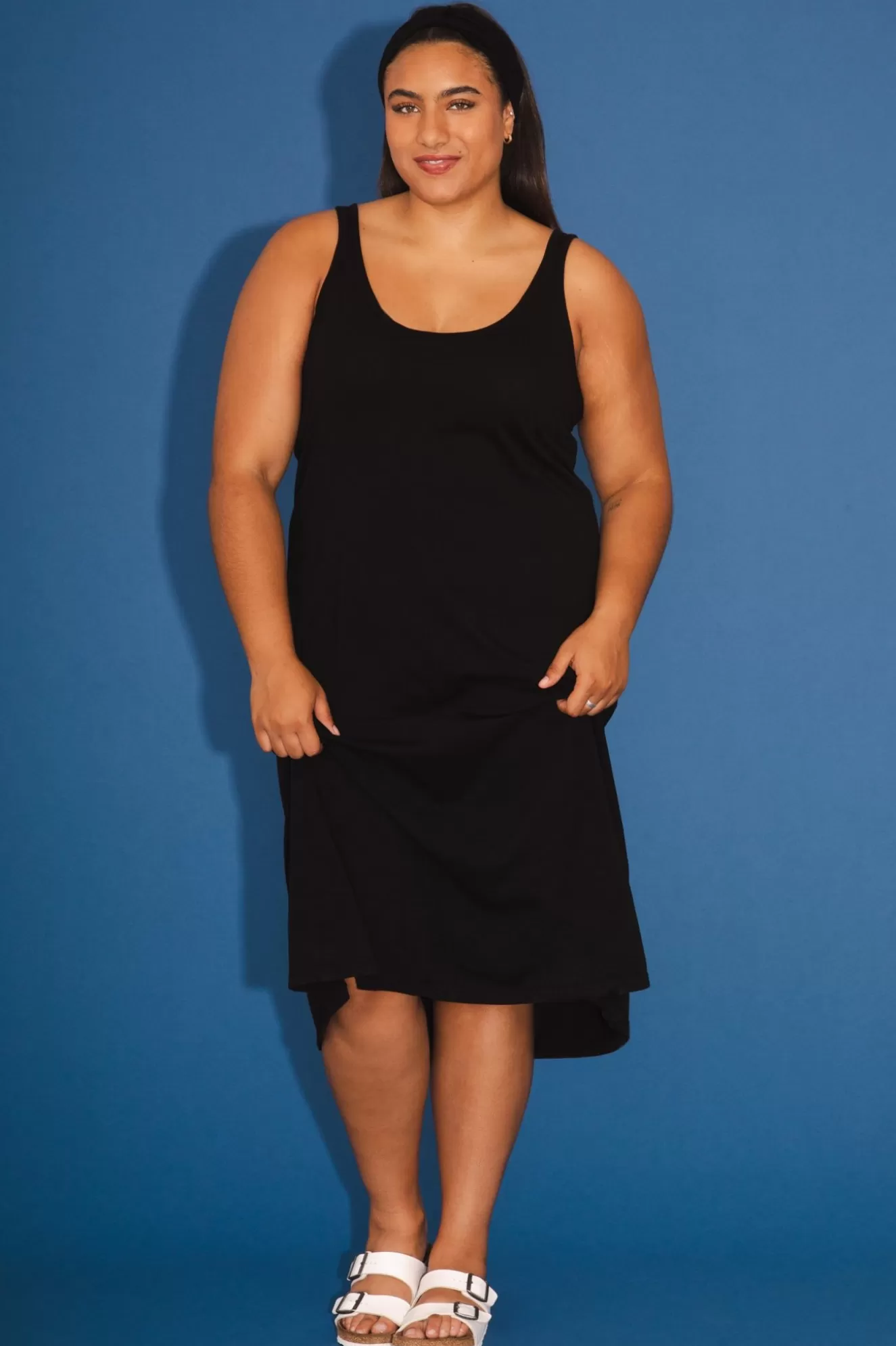 New Organic Tank Dress In Black Women House