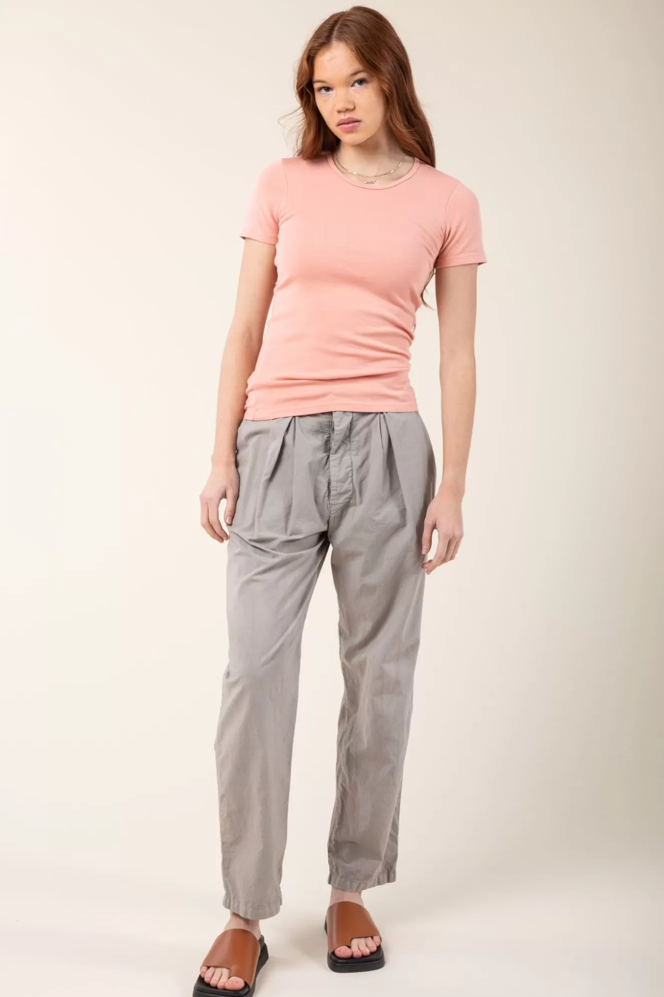 Flash Sale Paper Chino In Lamb'S Ear Women Bottoms