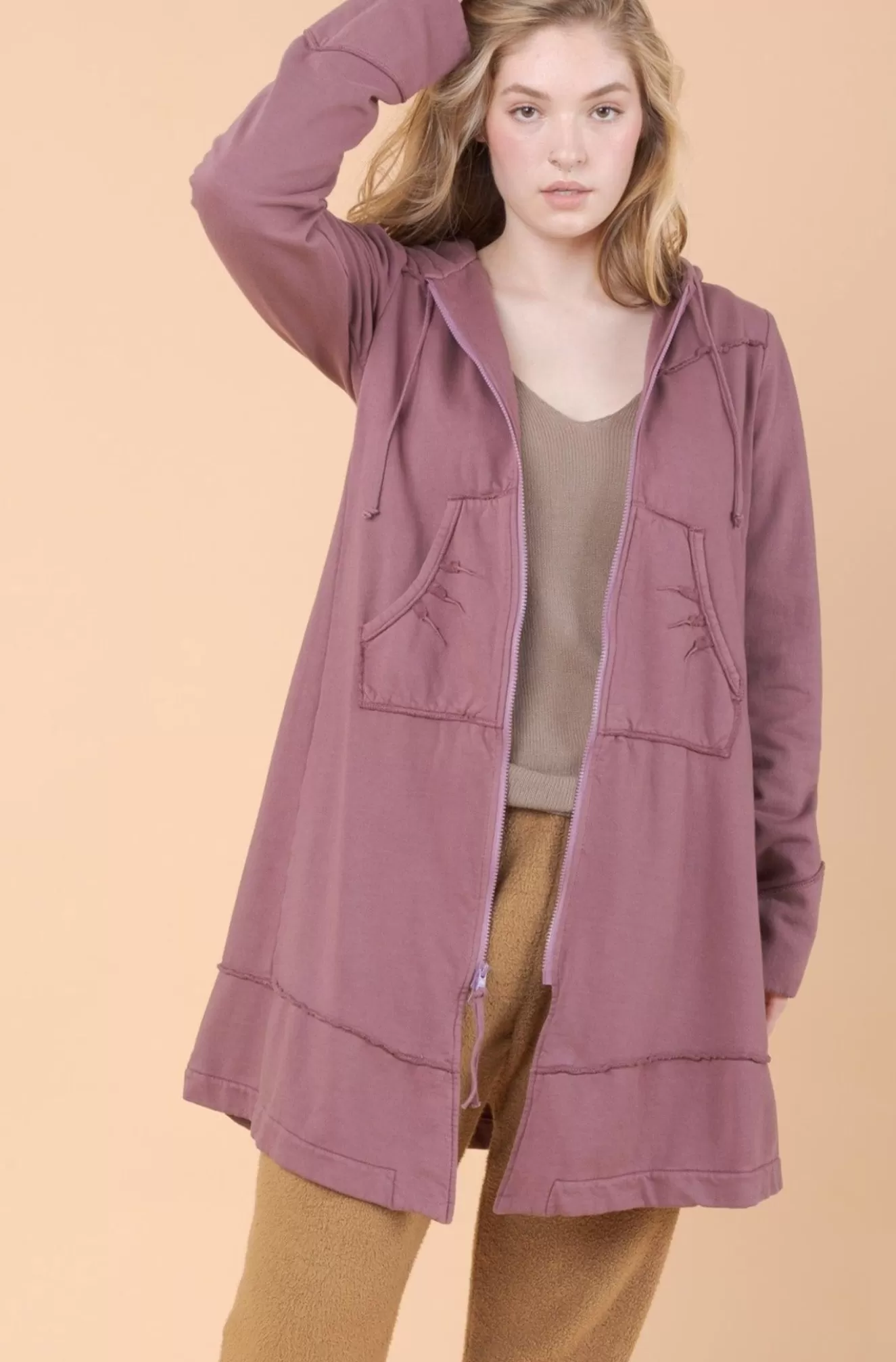 New Prairie Hoodie In Plum Women Outerwear