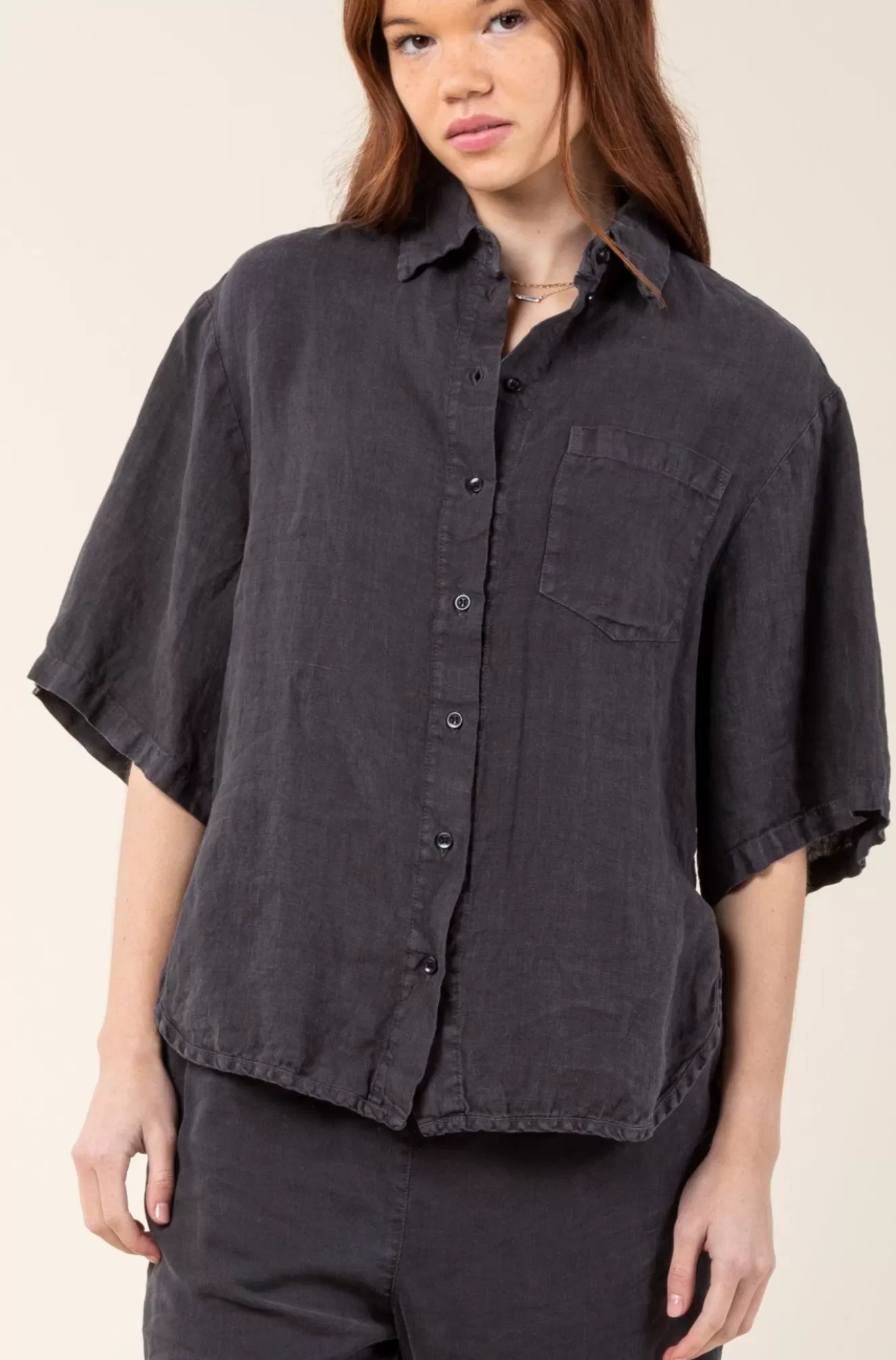 New Replica Shirt S/S In Graphite Women Tops