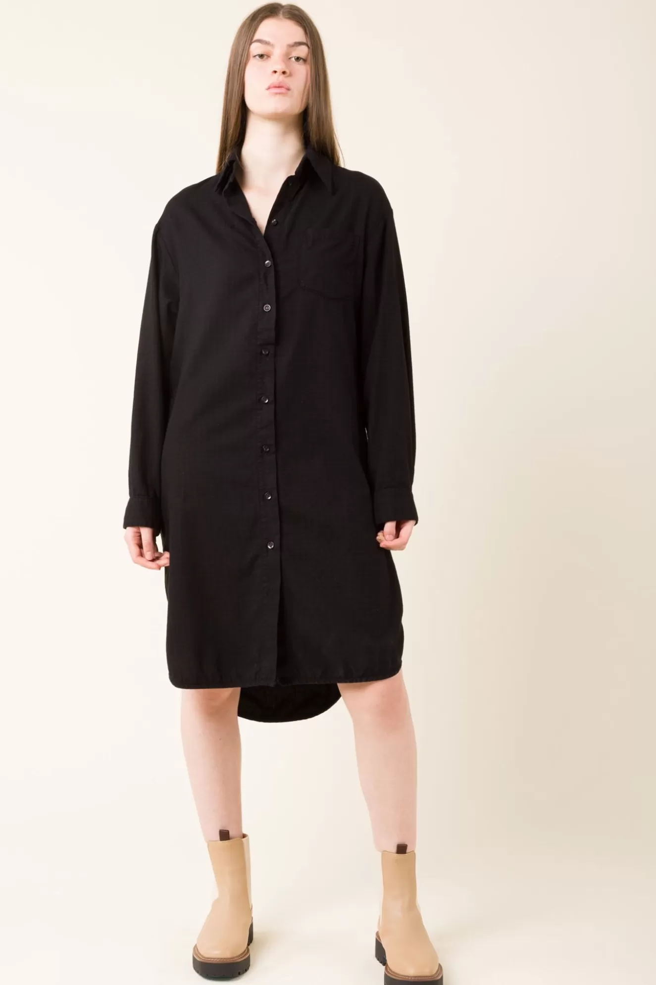 Fashion Replica Shirtdress Black Women Dresses