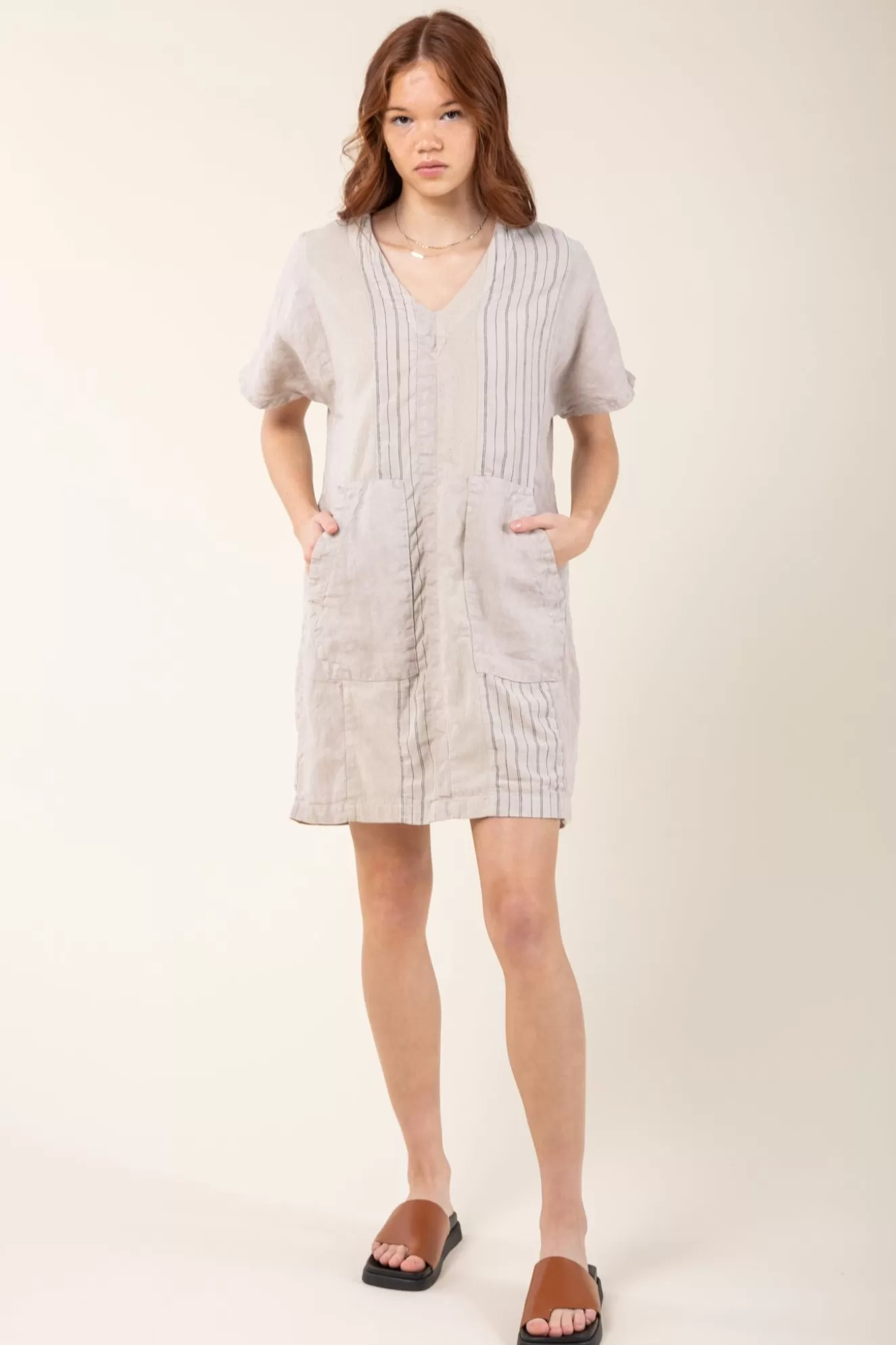 Cheap Re-Structured Dress In Light Gray Women Dresses