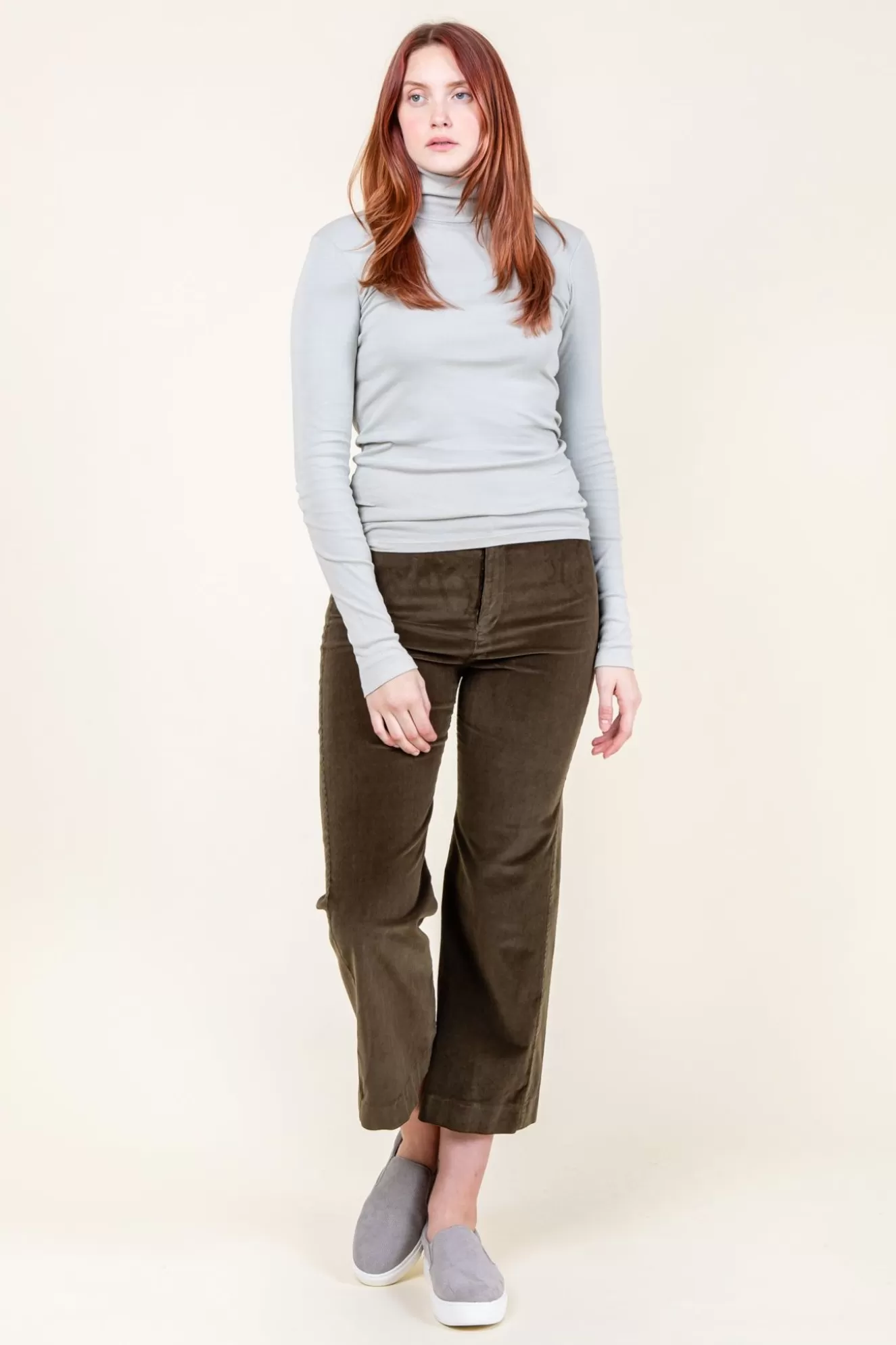 Discount Rib Turtleneck In Interface Women Tops