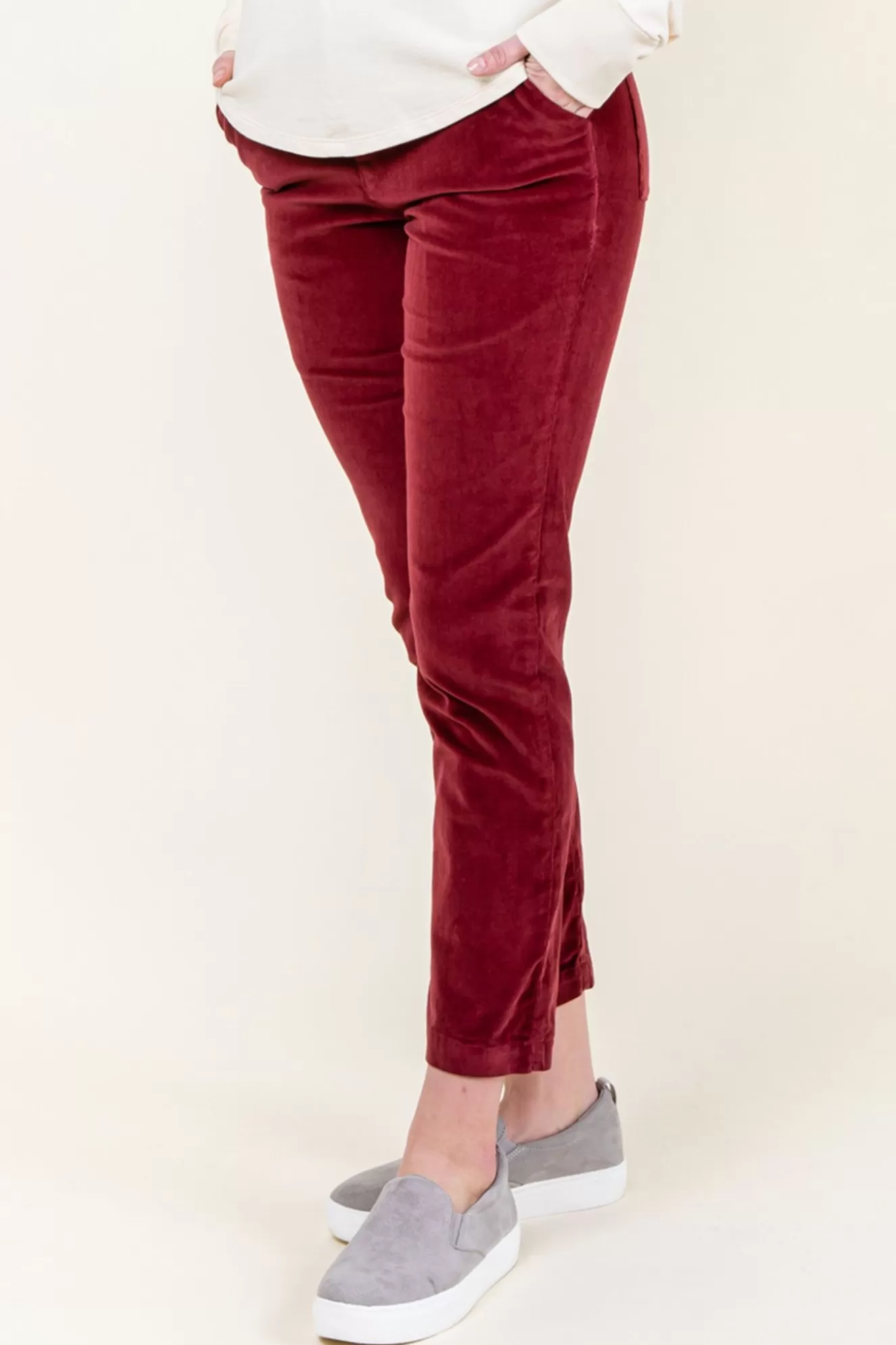 Outlet Sedan Pant In Oxblood Women Bottoms