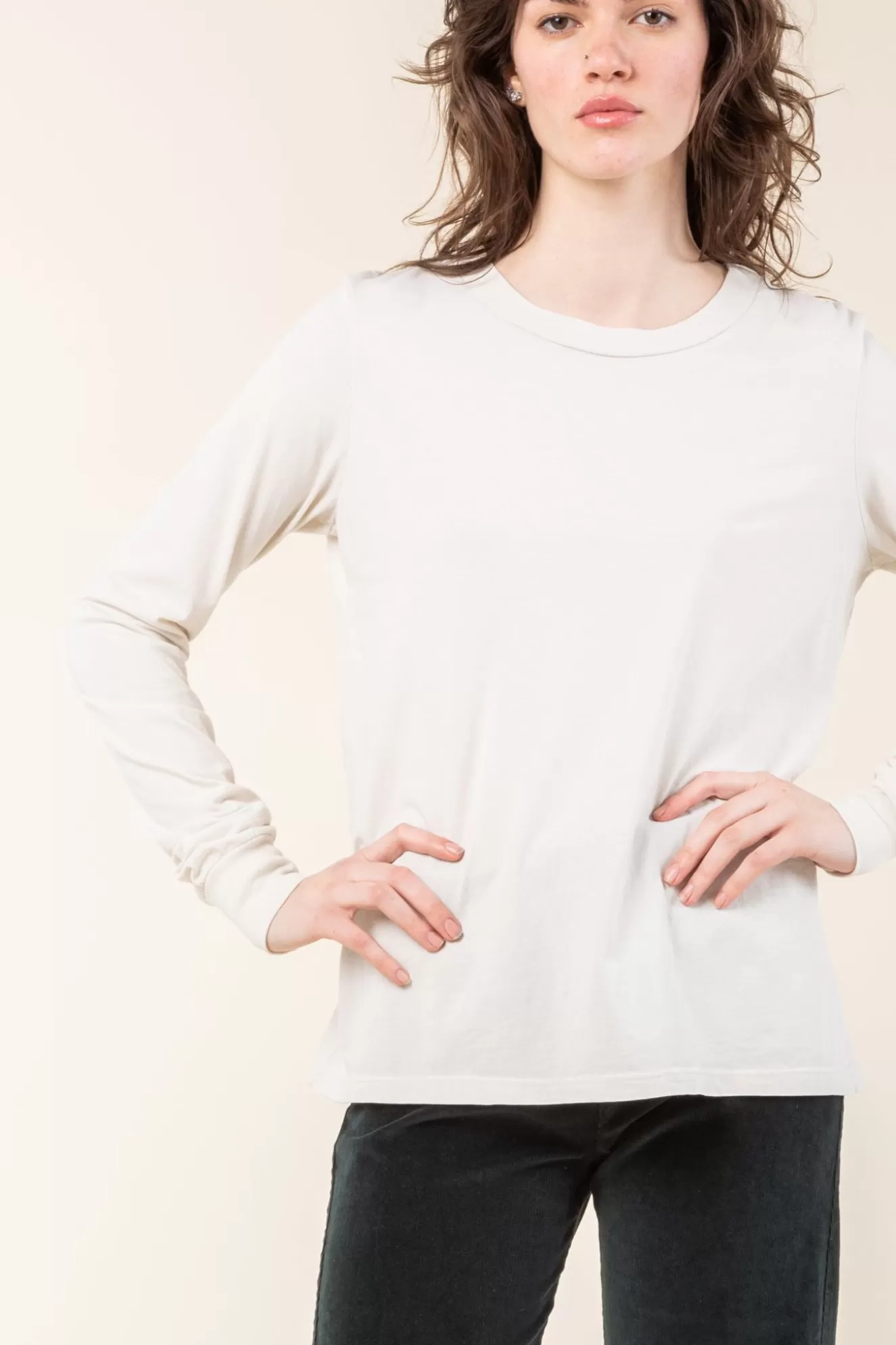 Online Slack Tee In Oyster Women Tops