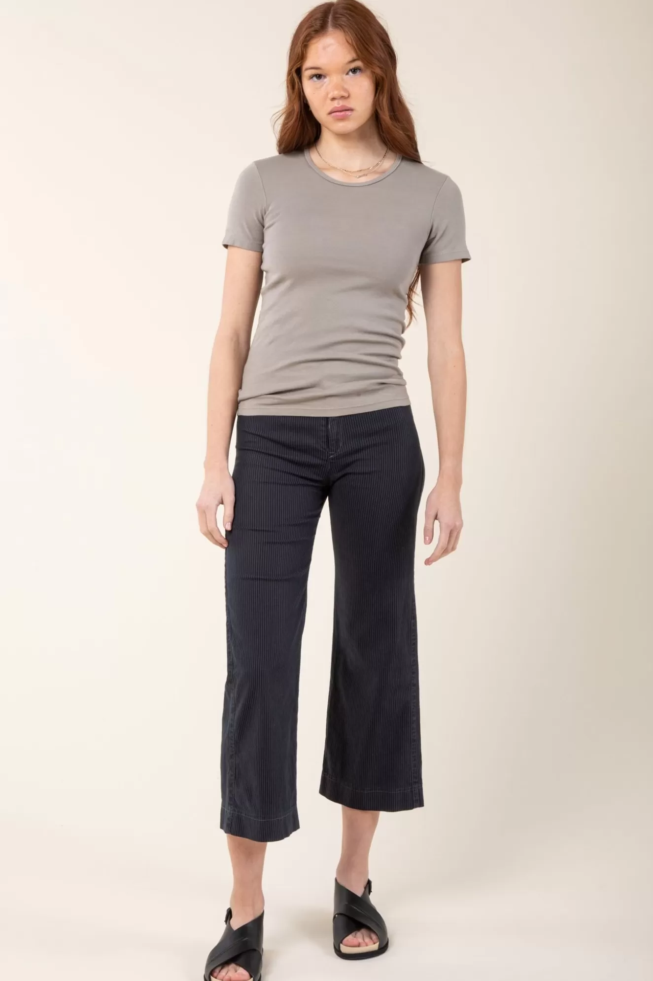 Cheap Stripe Knack Pant In Graphite Women Bottoms